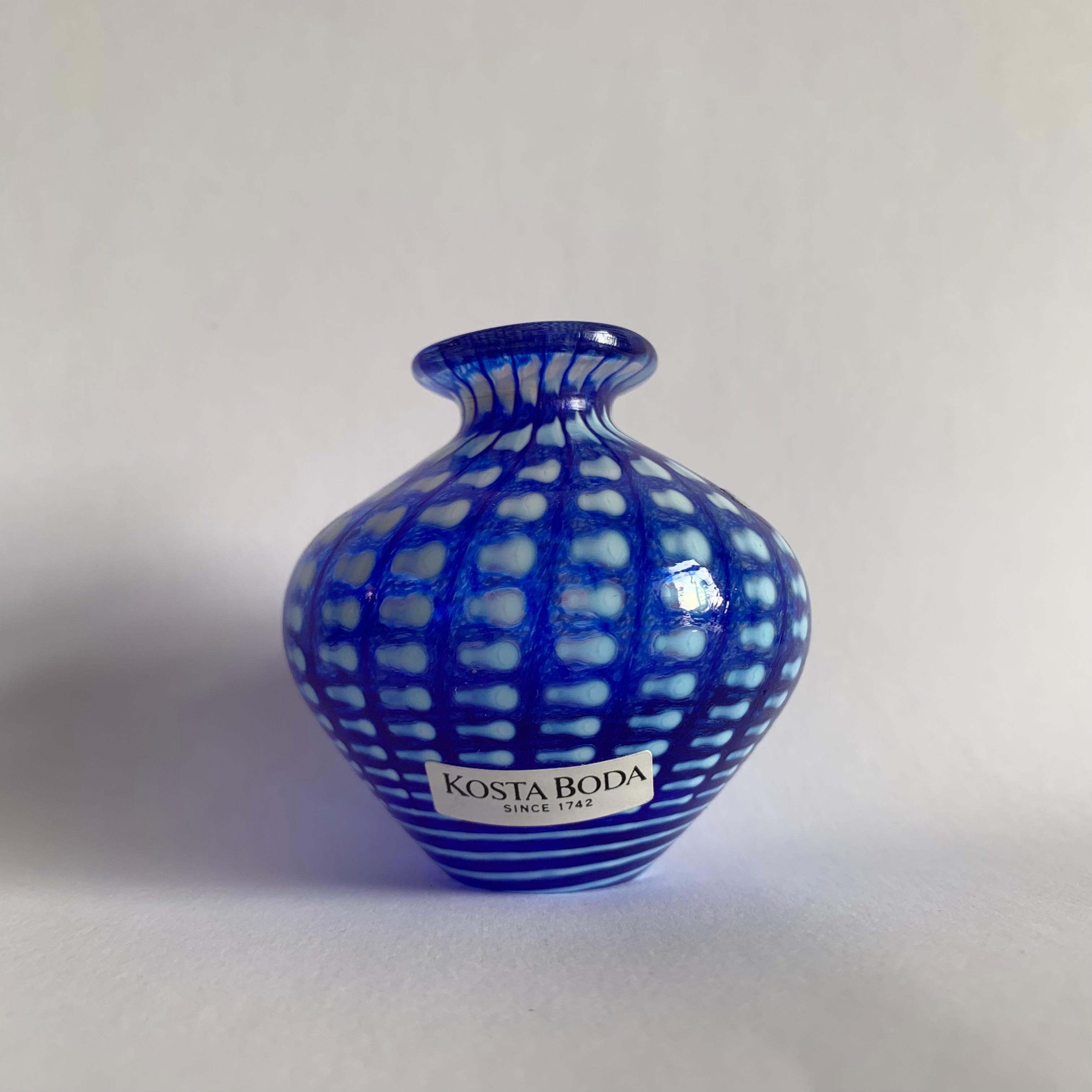 Bertil Vallien for Kosta Boda Miniature Vase 'Minos', 1990s For Sale 12