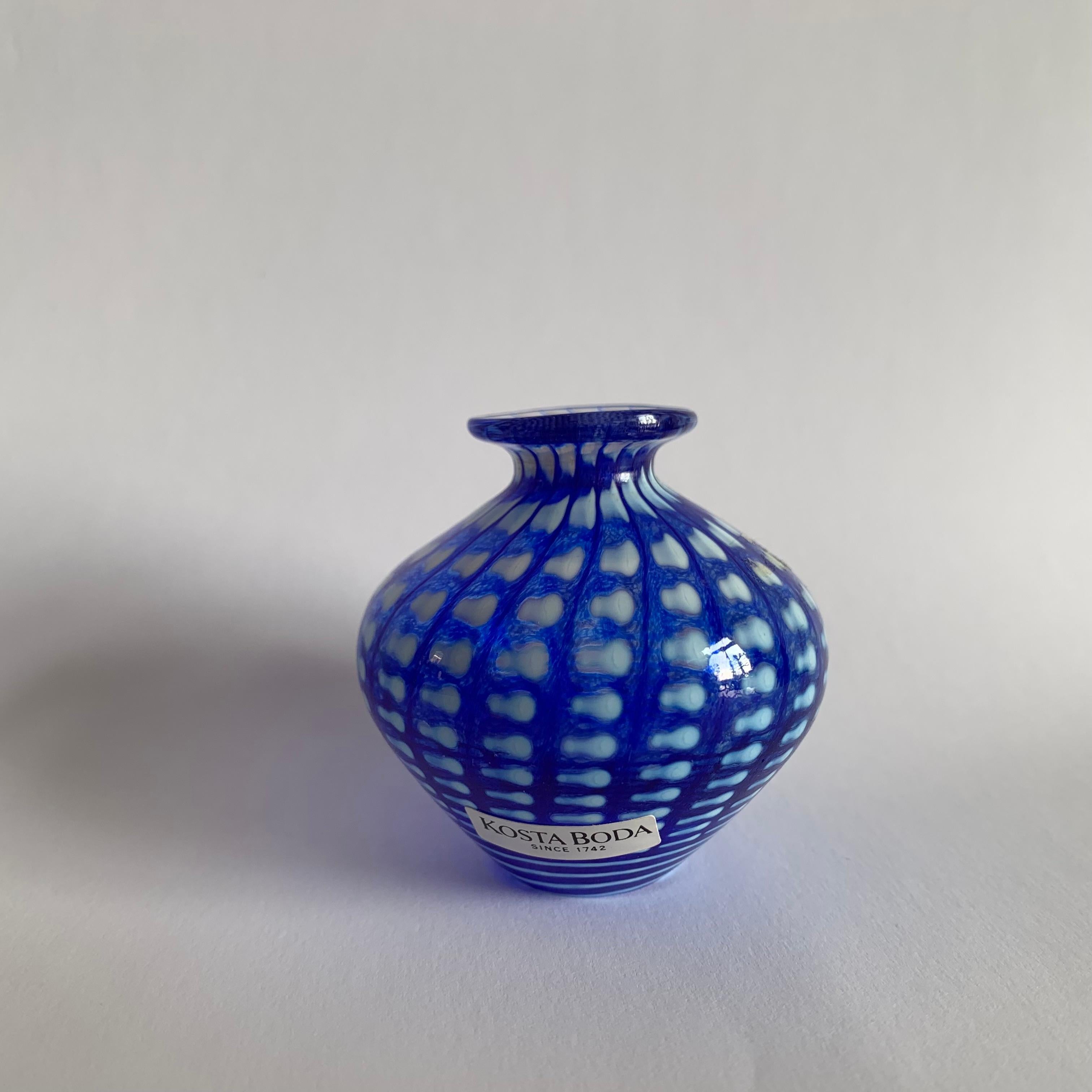Bertil Vallien for Kosta Boda Miniature Vase 'Minos', 1990s For Sale 1