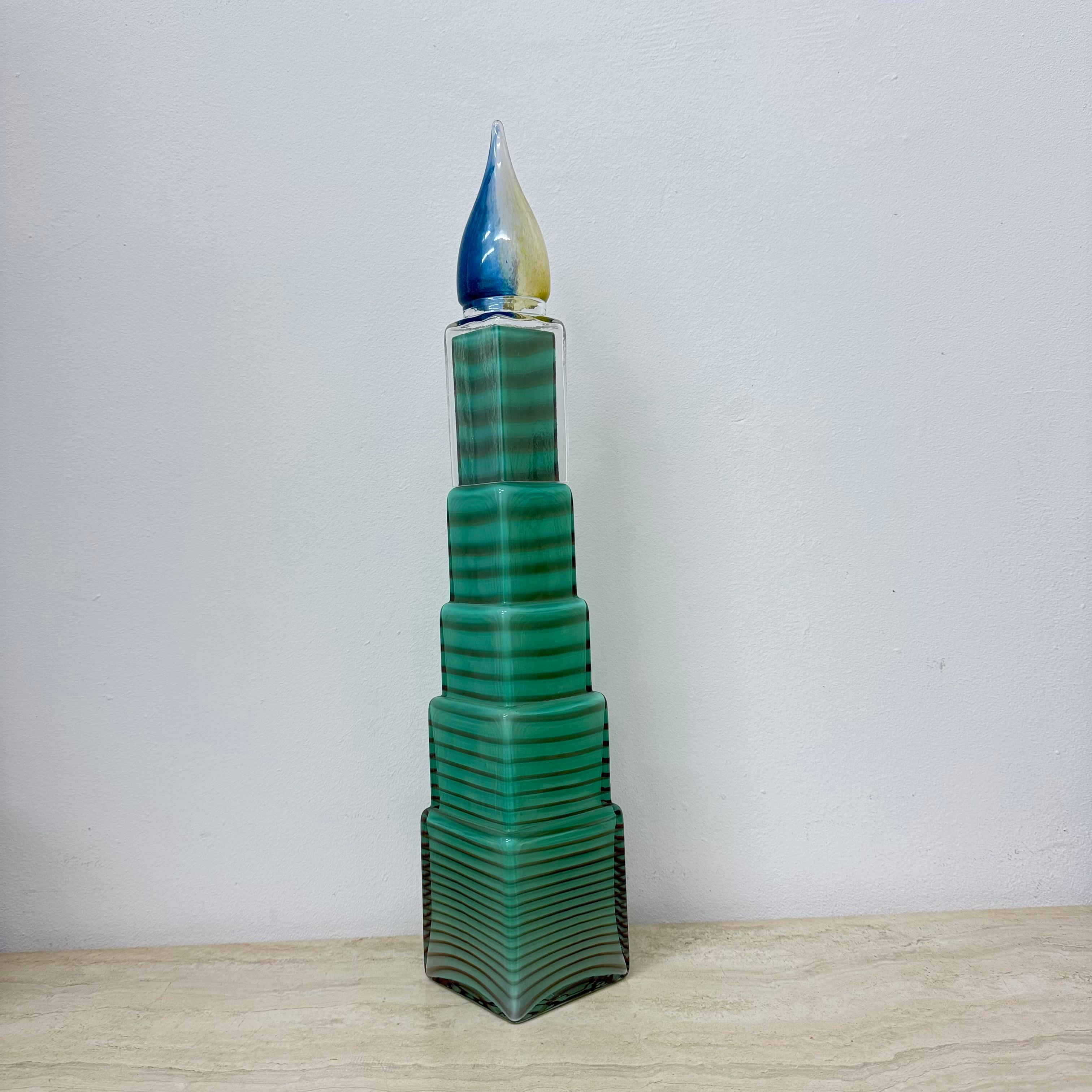 Bertil Vallien para Kosta Boda Suecia Jarrón / escultura metropolitana , década de 1990 6