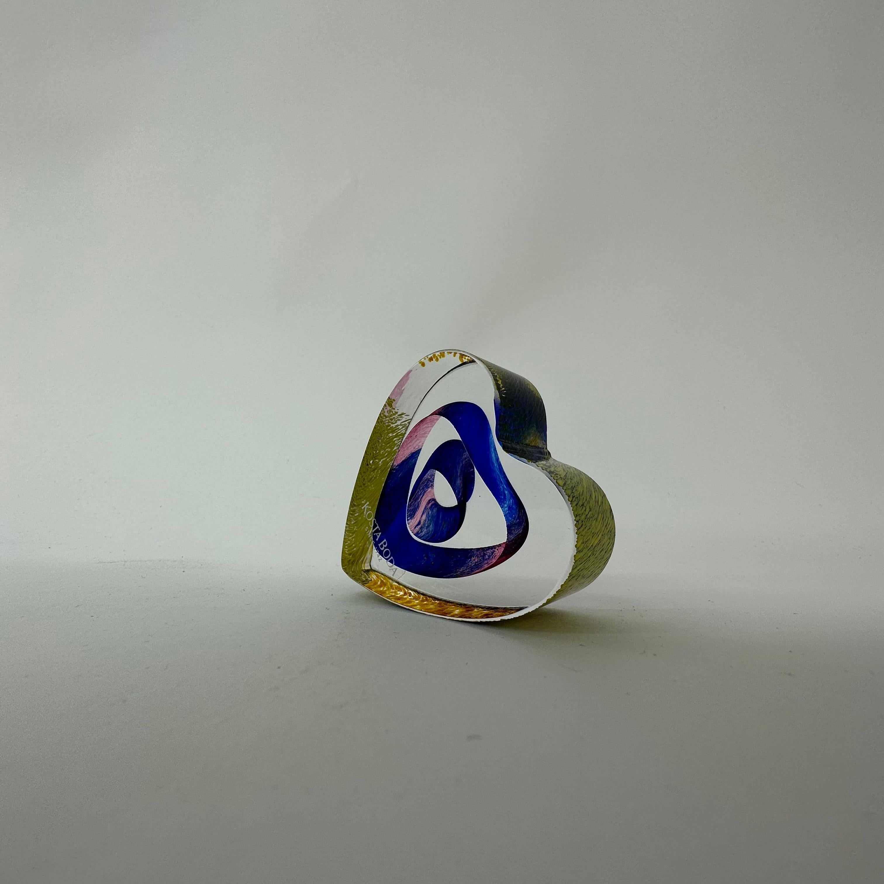 Bertil Vallien per Kosta Boda Svezia mini scultura del mio cuore , anni '90 in vendita 1