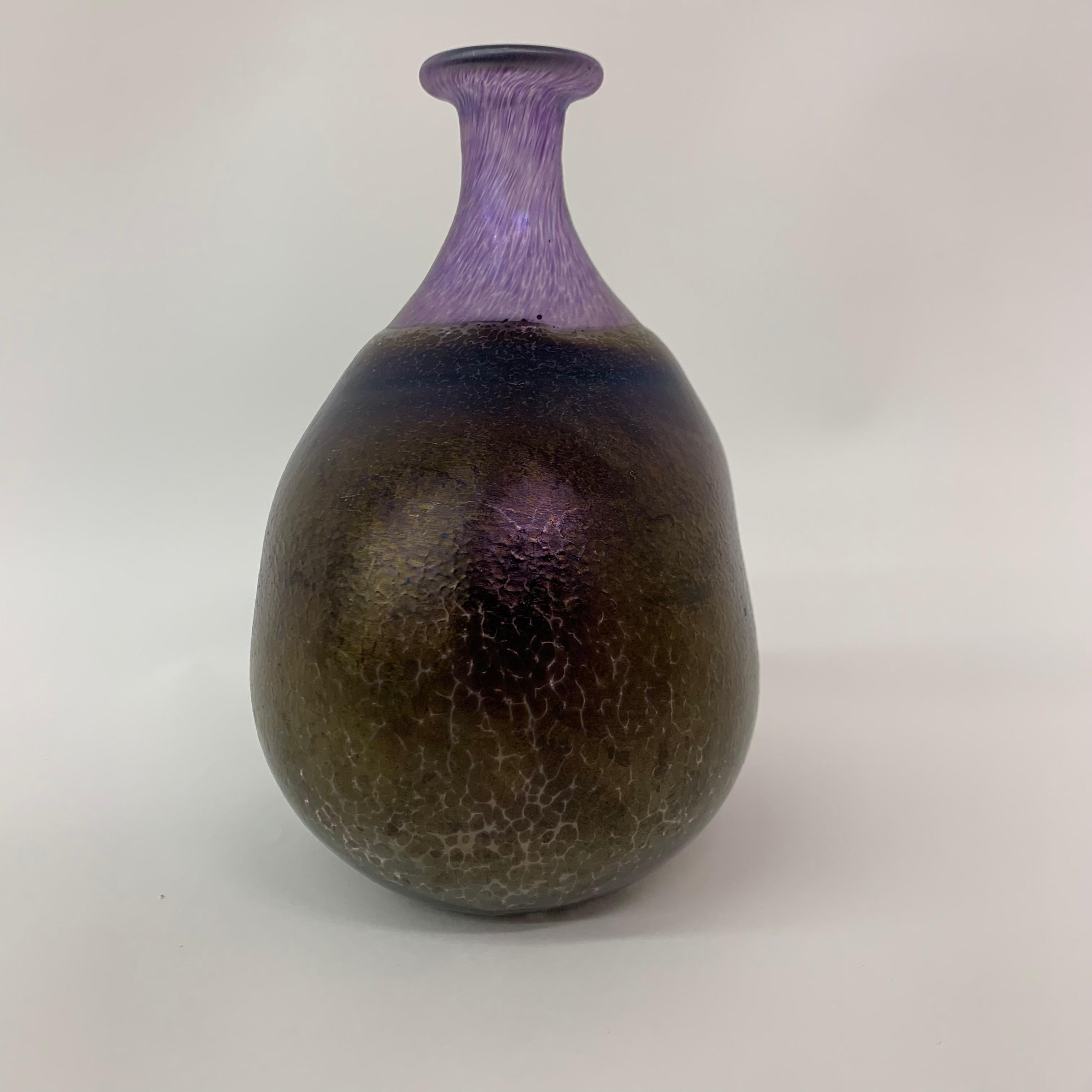 Bertil Vallien for Kosta Boda Volcano vase For Sale 5