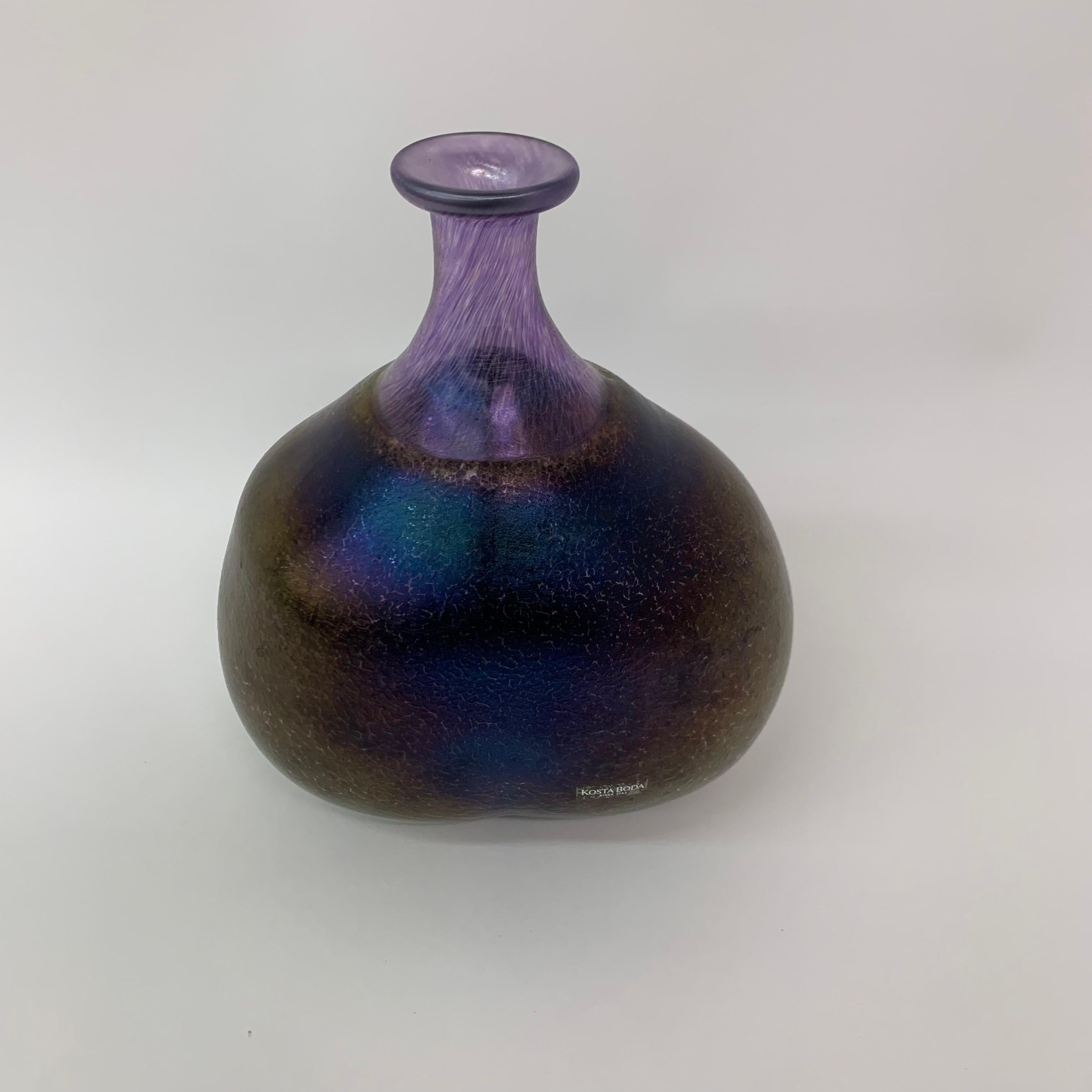 Bertil Vallien for Kosta Boda Volcano vase In Excellent Condition For Sale In Delft, NL