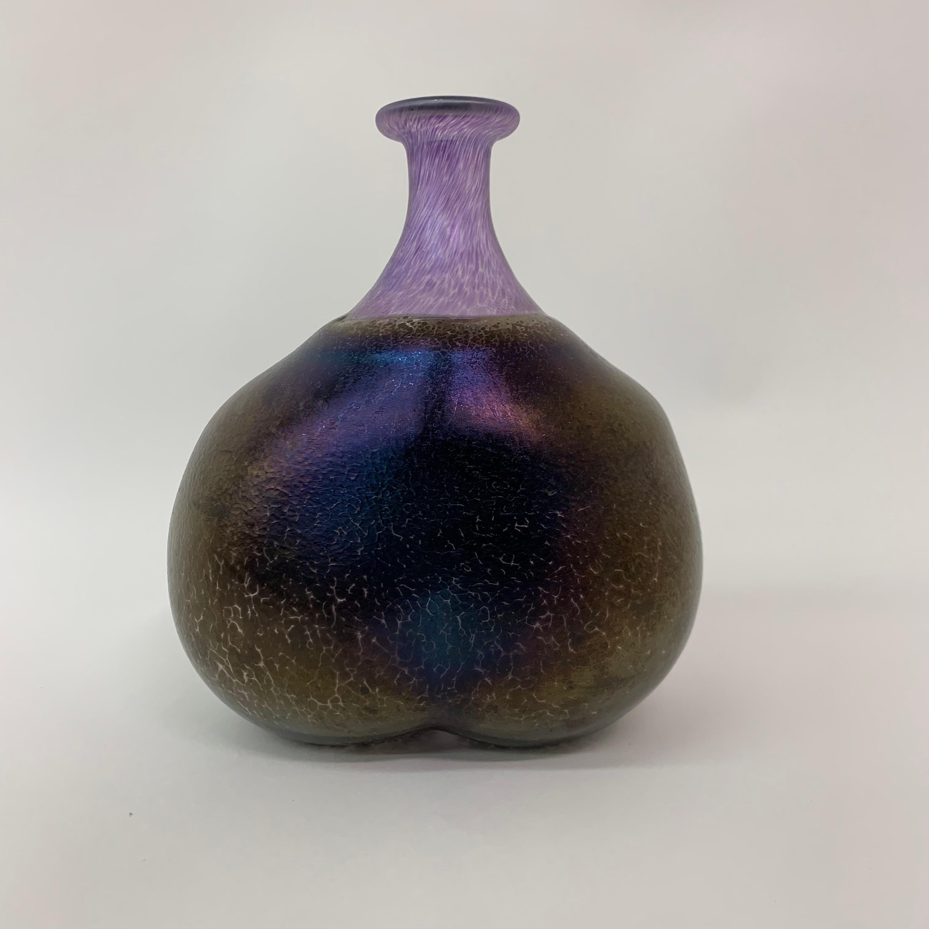 Bertil Vallien for Kosta Boda Volcano vase For Sale 2