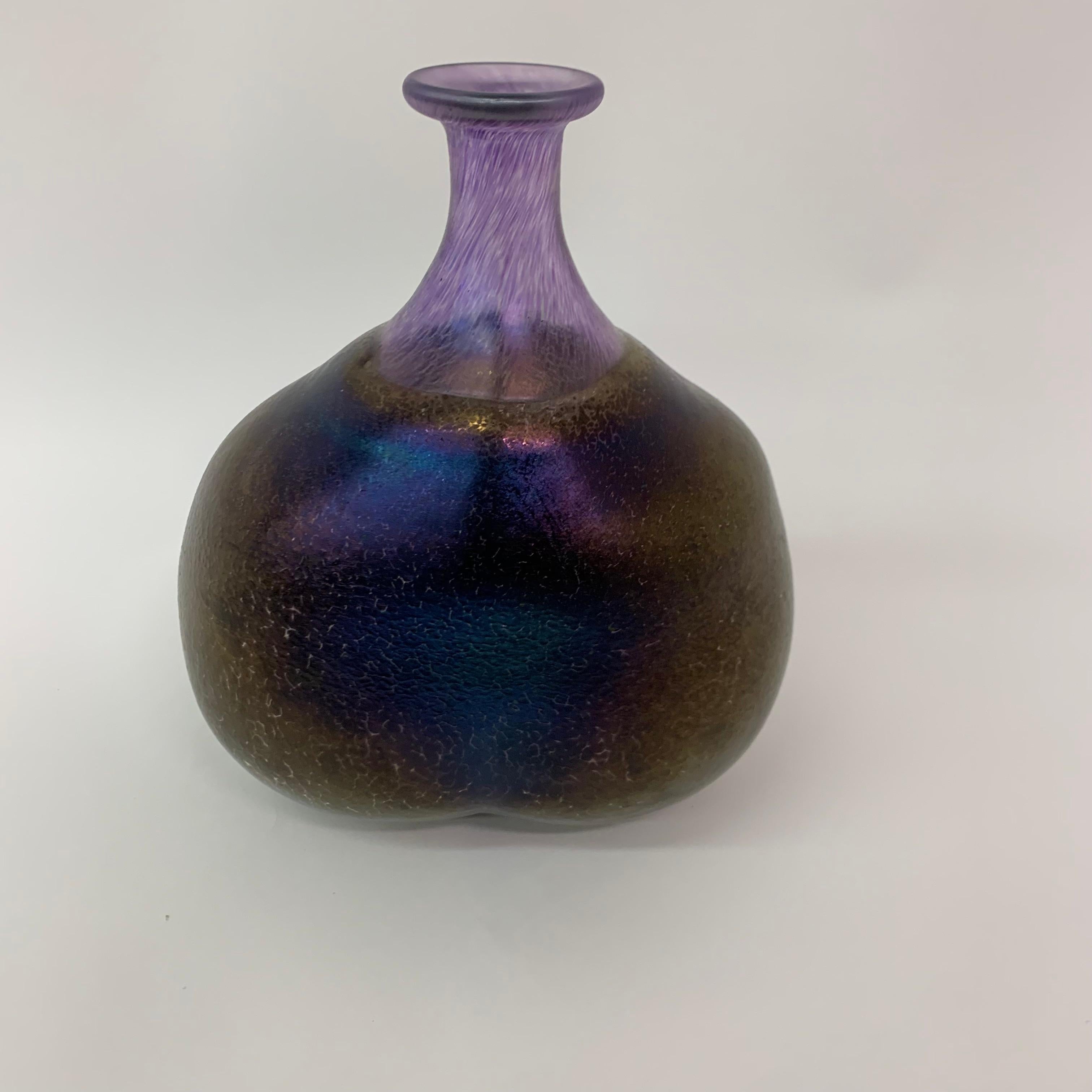 Bertil Vallien for Kosta Boda Volcano vase For Sale 3