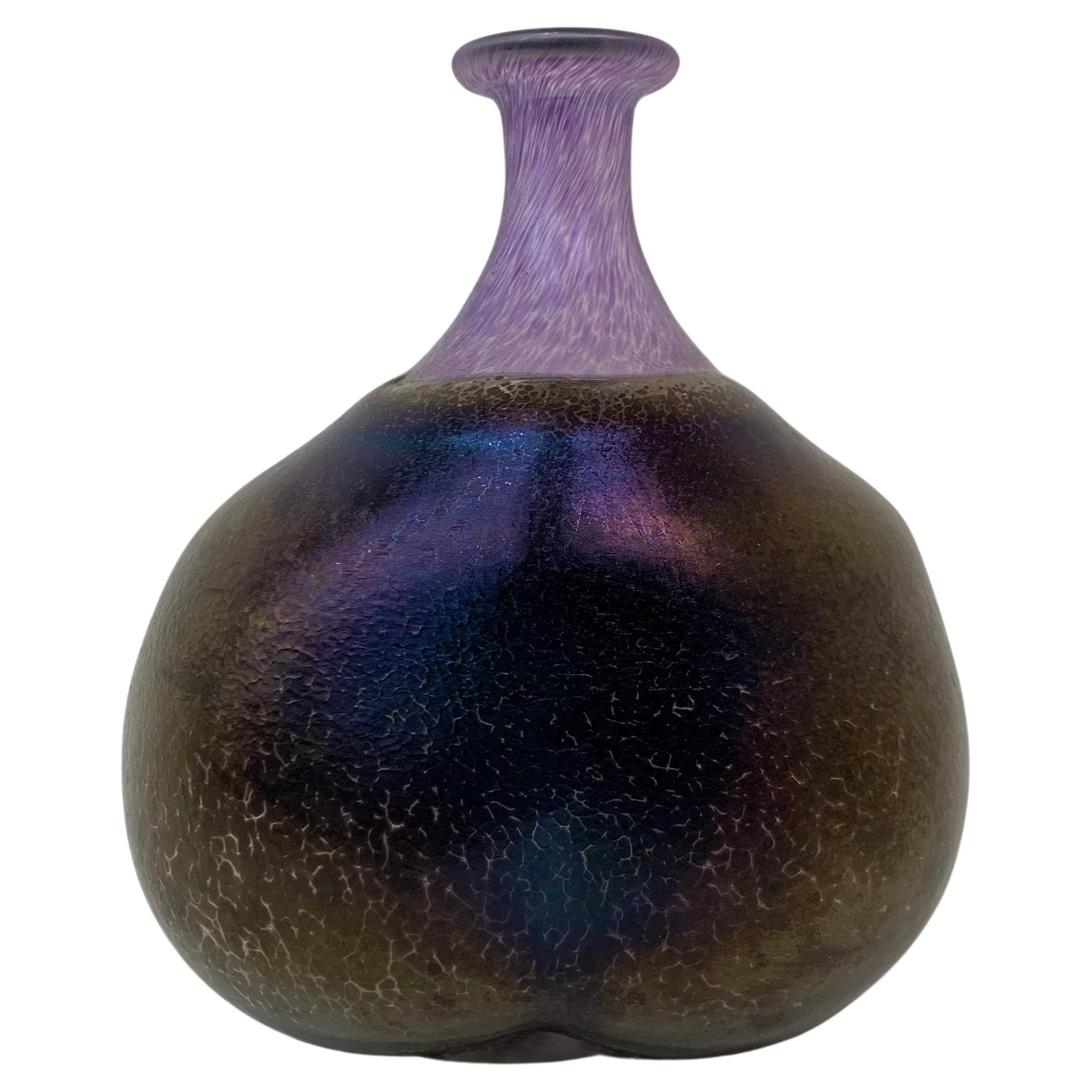 Bertil Vallien for Kosta Boda Volcano vase For Sale