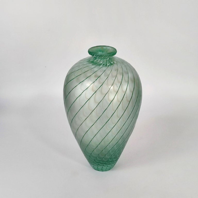 Late 20th Century Bertil Vallien Kosta Boda Minos Glass Vases, Sweden, 1984 For Sale