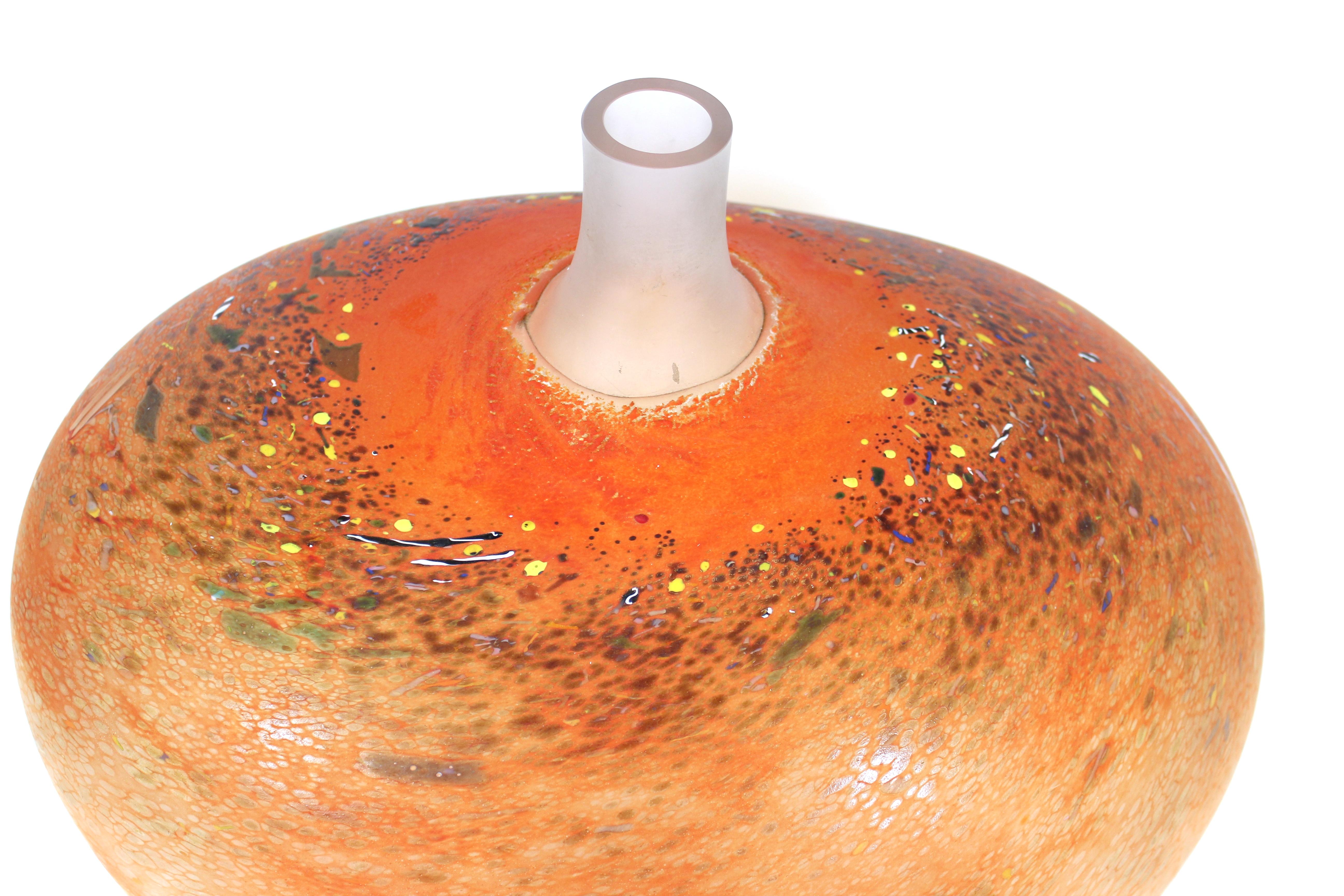 Post-Modern Bertil Vallien Kosta Boda Studio Art Glass Vase