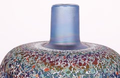 Bertil Vallien Kosta Boda Swedish Confetti Art Glass Vase