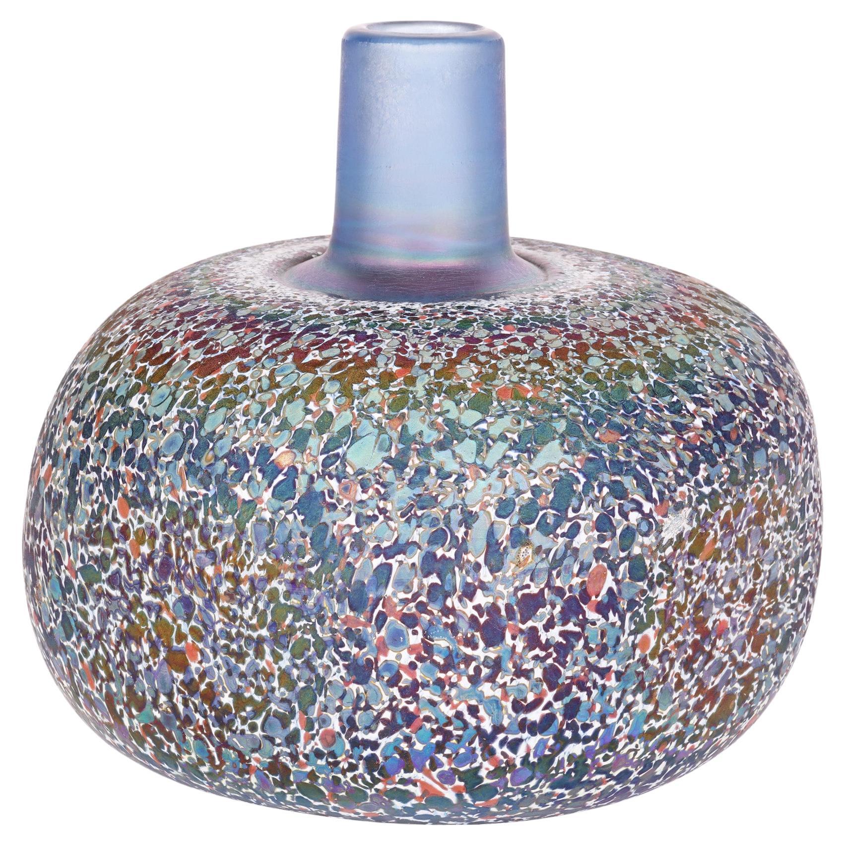 Bertil Vallien Kosta Boda Swedish Confetti Art Glass Vase