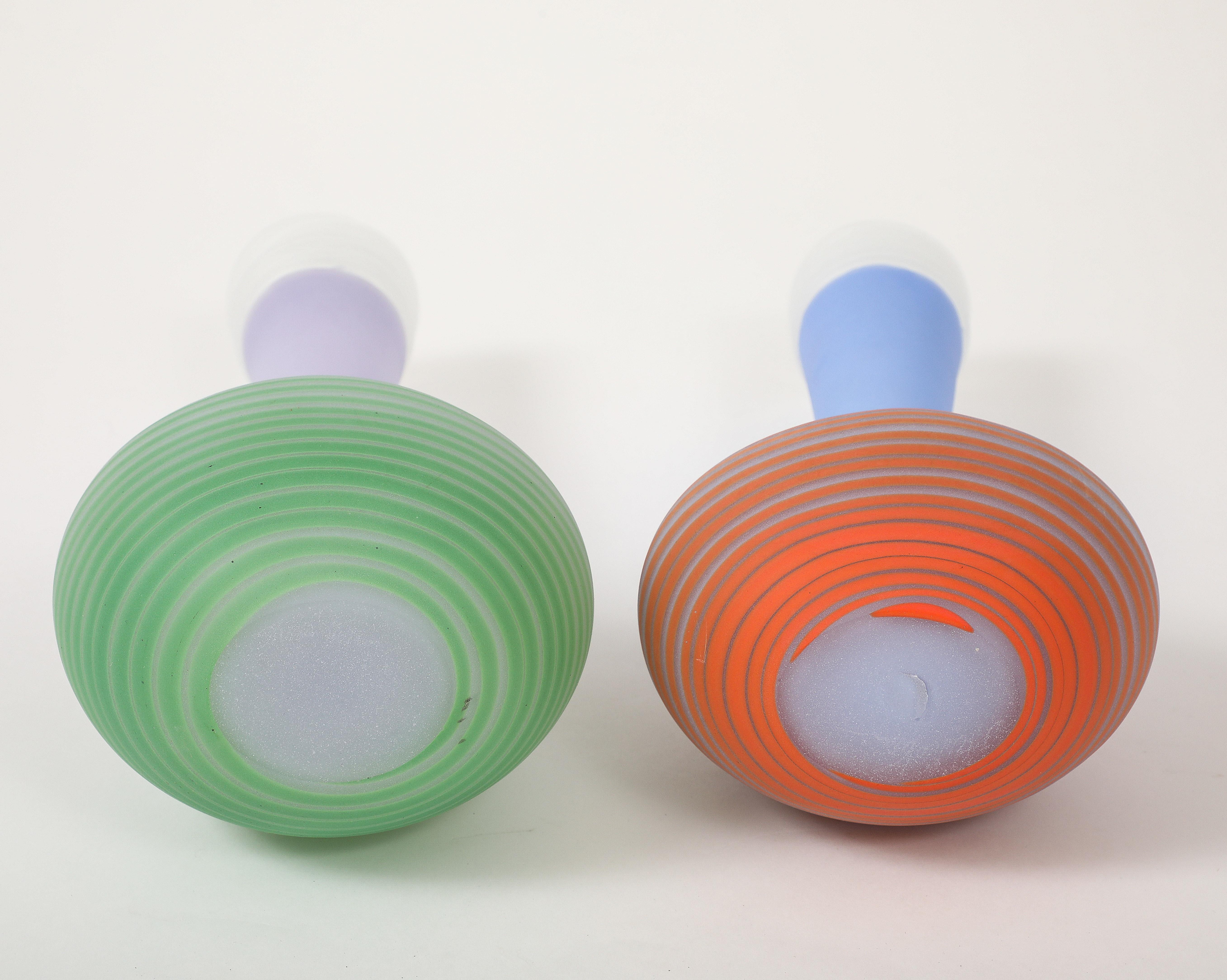 Vasi in vetro artistico Bertil Vallien/Kosta Memphis in vendita 5