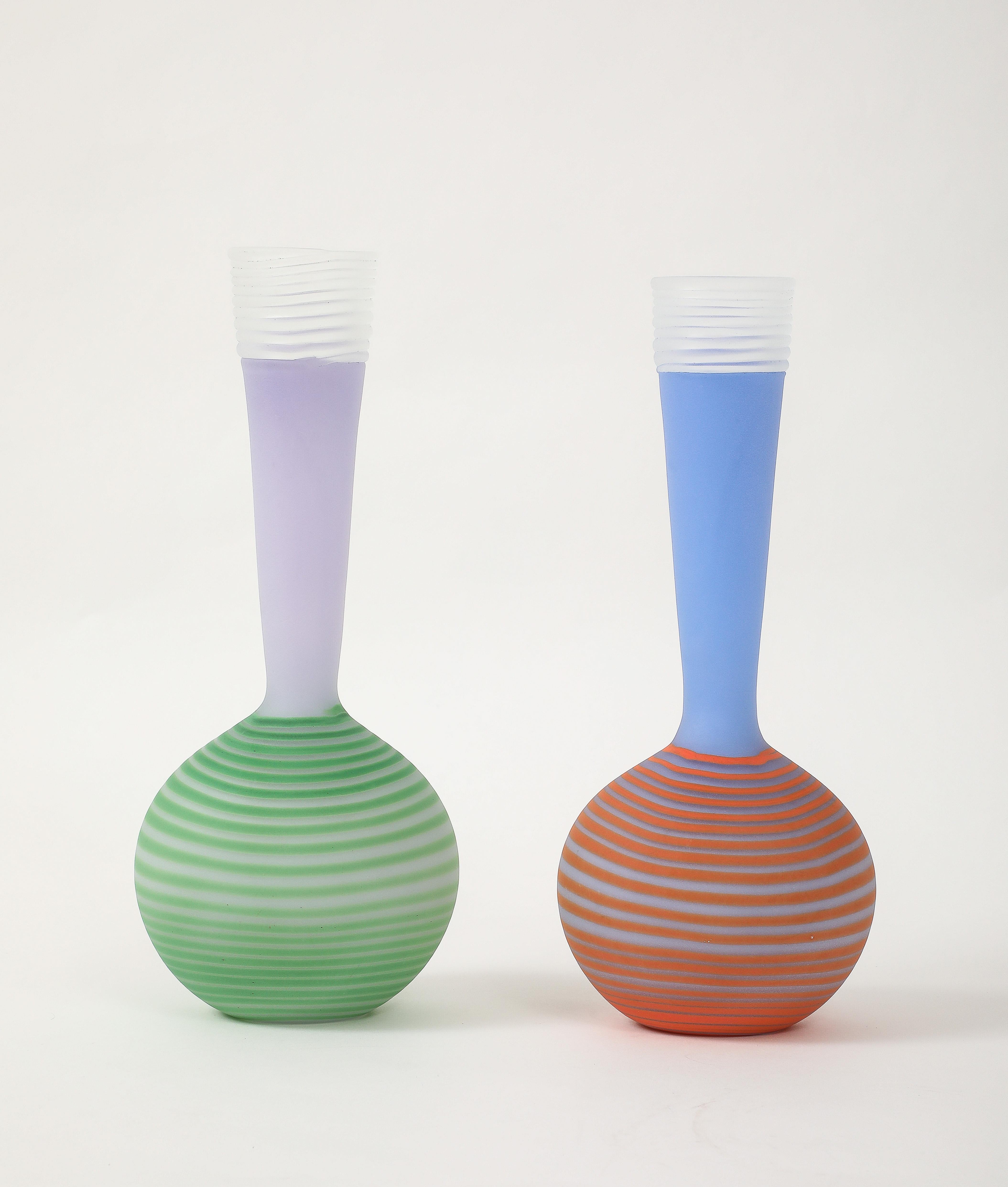 Svedese Vasi in vetro artistico Bertil Vallien/Kosta Memphis in vendita