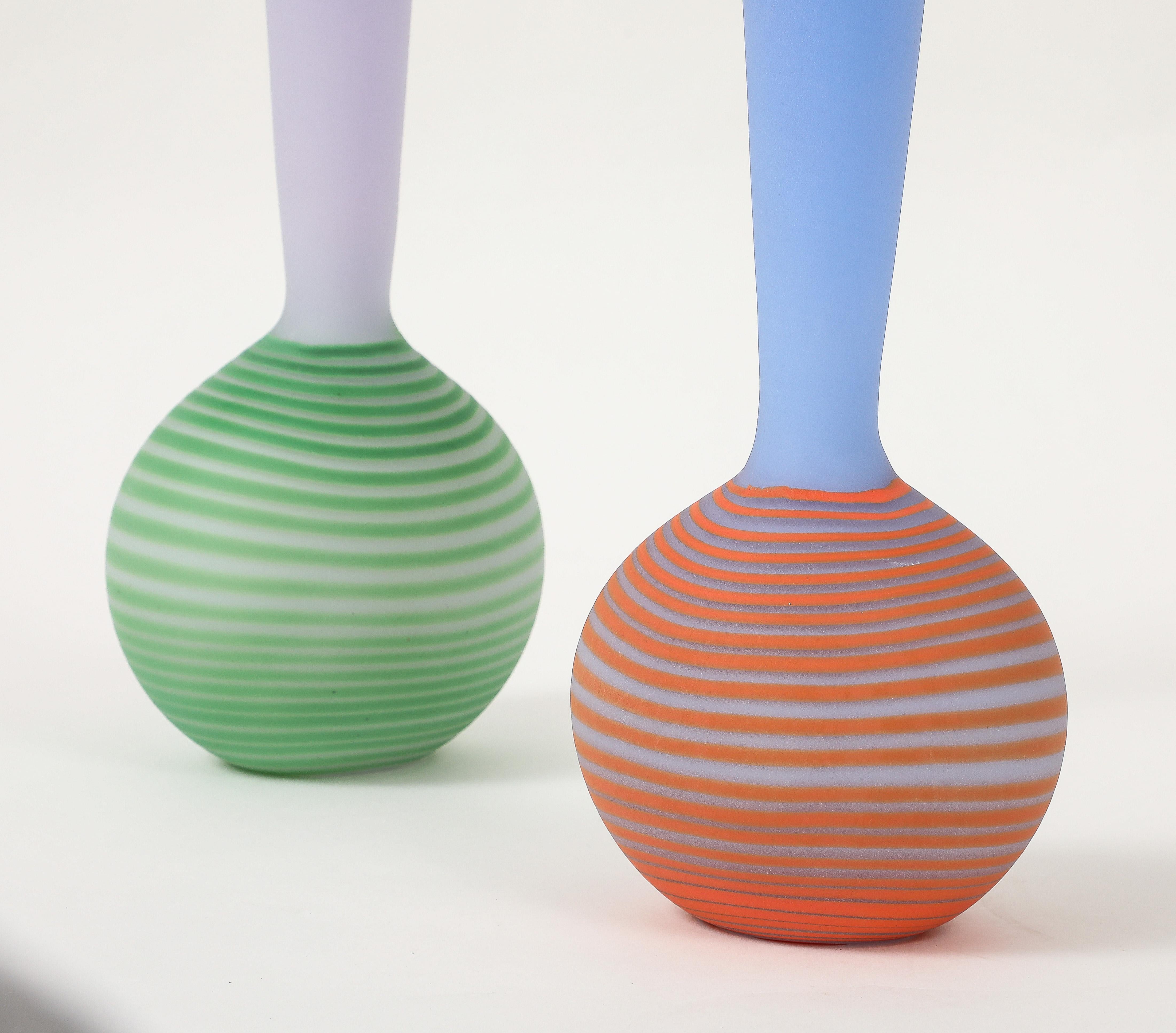 XX secolo Vasi in vetro artistico Bertil Vallien/Kosta Memphis in vendita