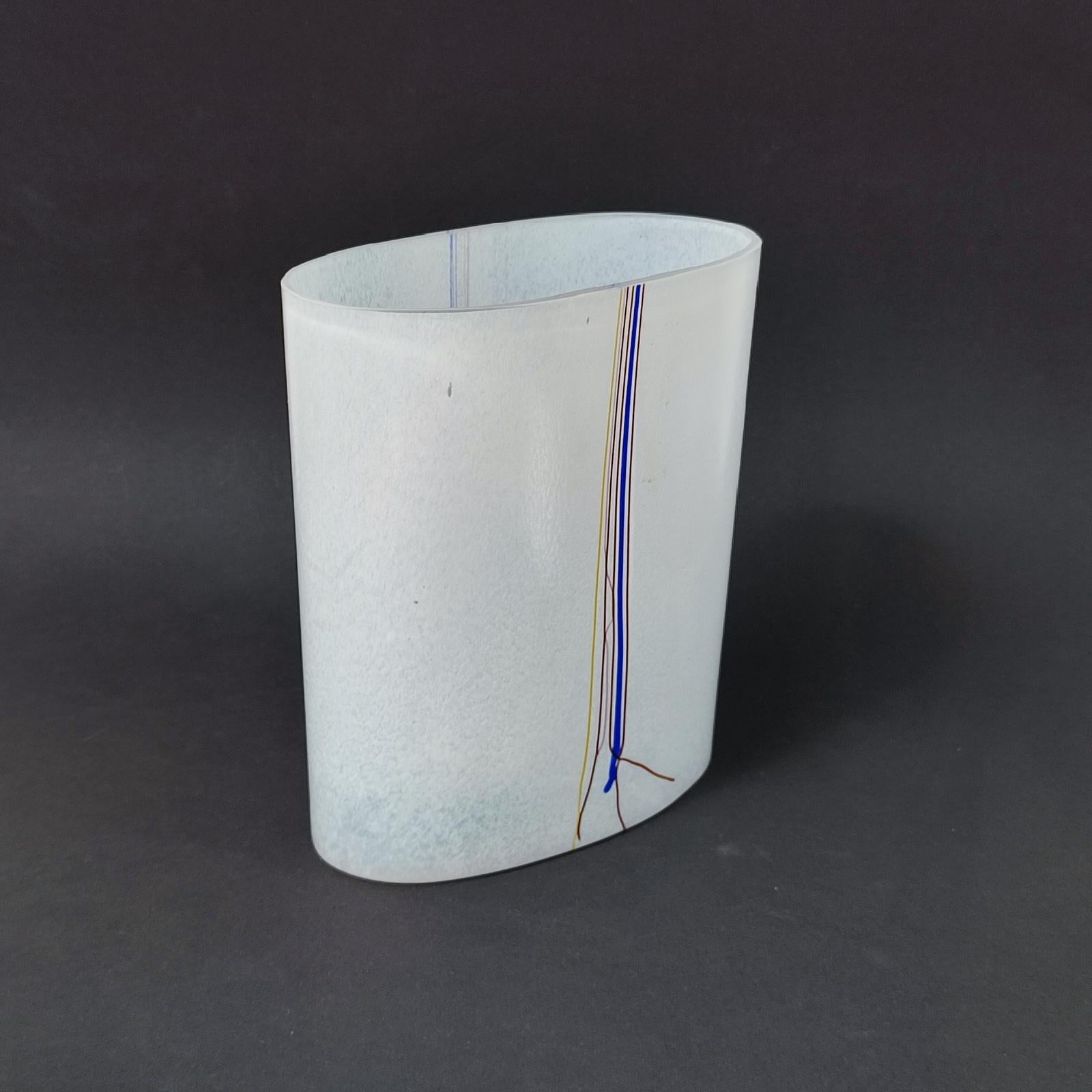 Fine XX secolo Vaso arcobaleno Bertil Vallien, Kosta Boda Swedish art glass in vendita