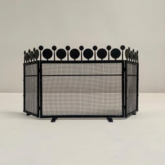 Bertil Vallien Rare Wrought Iron Fire Screen, circa 1960, Sweden