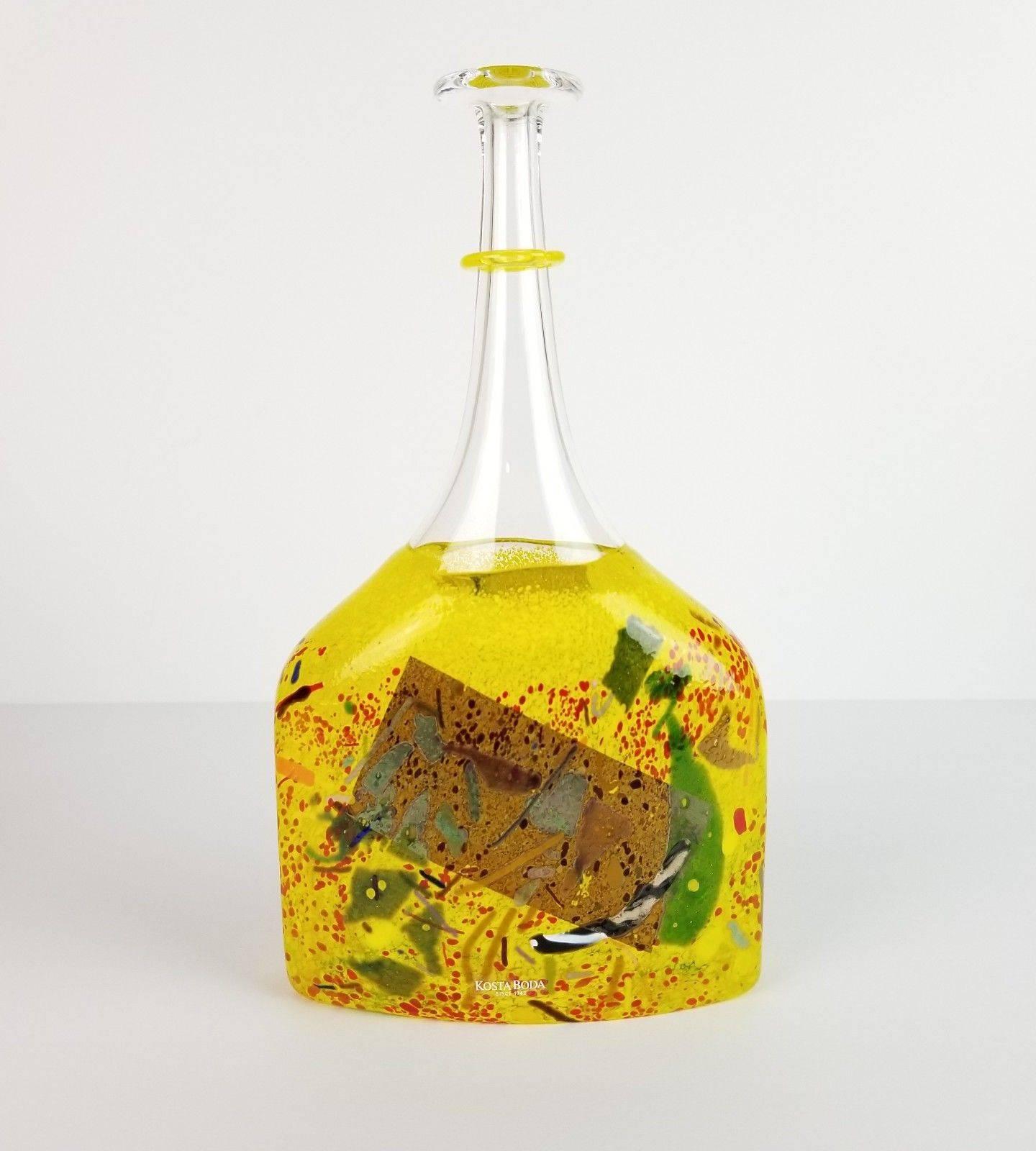 Art Glass Bertil Vallien Satellite Vase for Kosta Boda Artist Collection