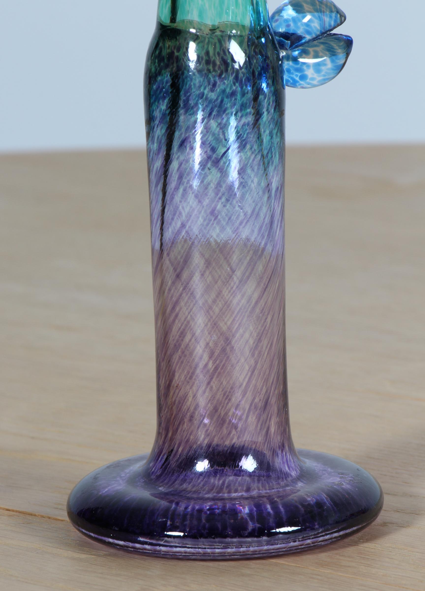 Scandinavian Modern Bertil Vallien Vase for Kosta Boda. Windpipe For Sale