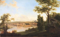 Antique View Of A City, Animated Landscape by Jean Victor Bertin