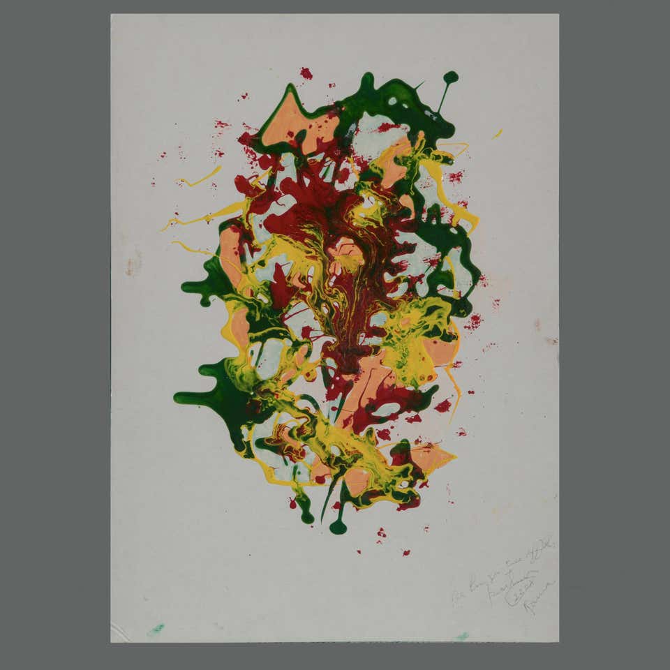 Bertina Lopez Contemporary Signed Date and Inscribed Painting