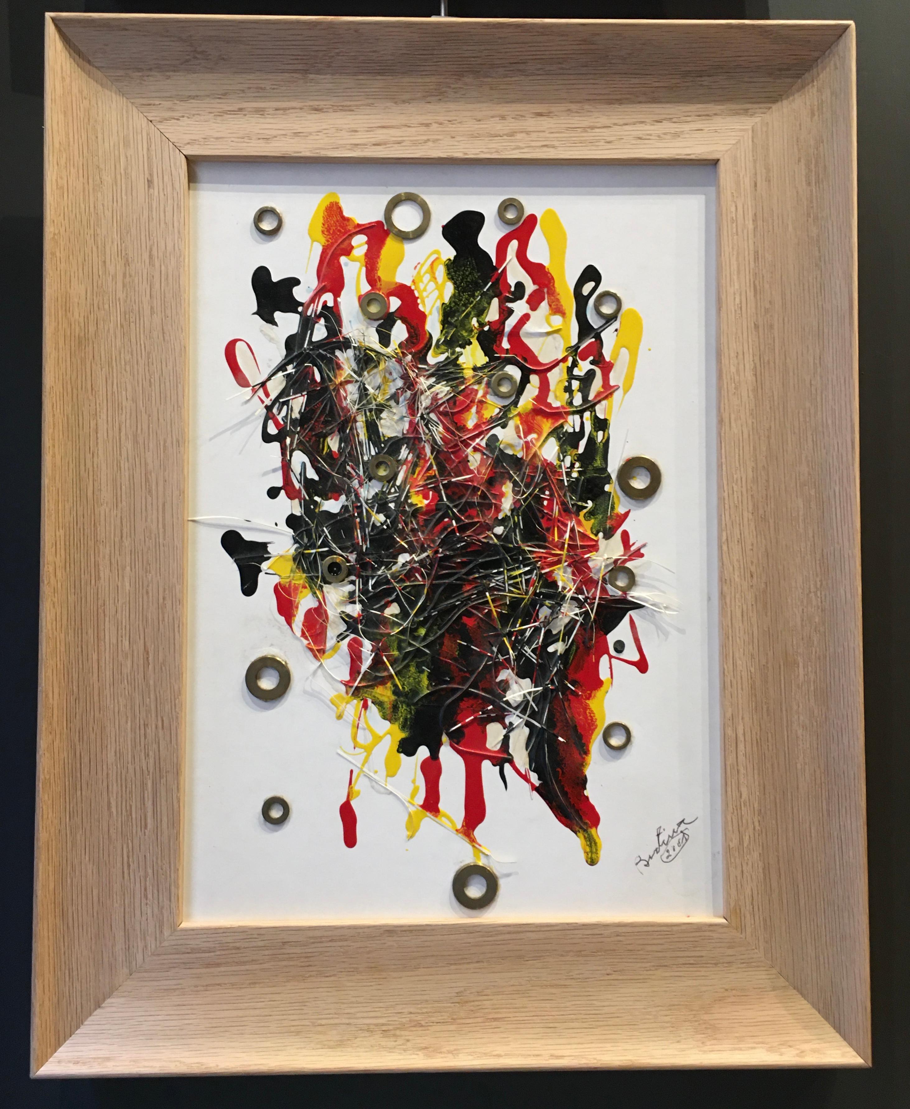 Bertina Lopez Contemporary Signed Date and Inscribed Painting For Sale 3