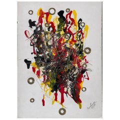 Bertina Lopez Contemporary Signed Date and Inscribed Painting