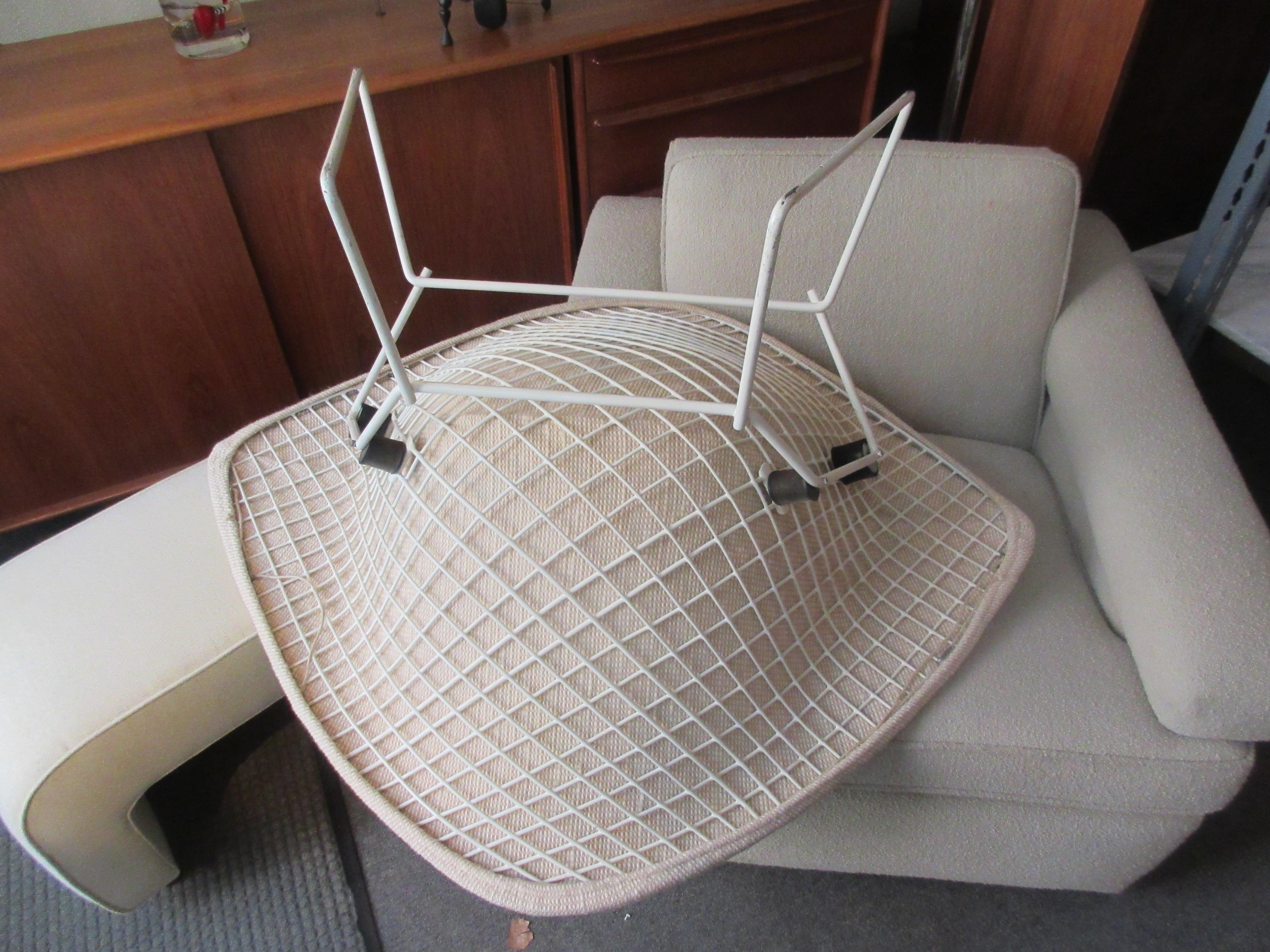 Mid-20th Century Bertioa Knoll Large Rocking Diamond Chair in Cato Fabric
