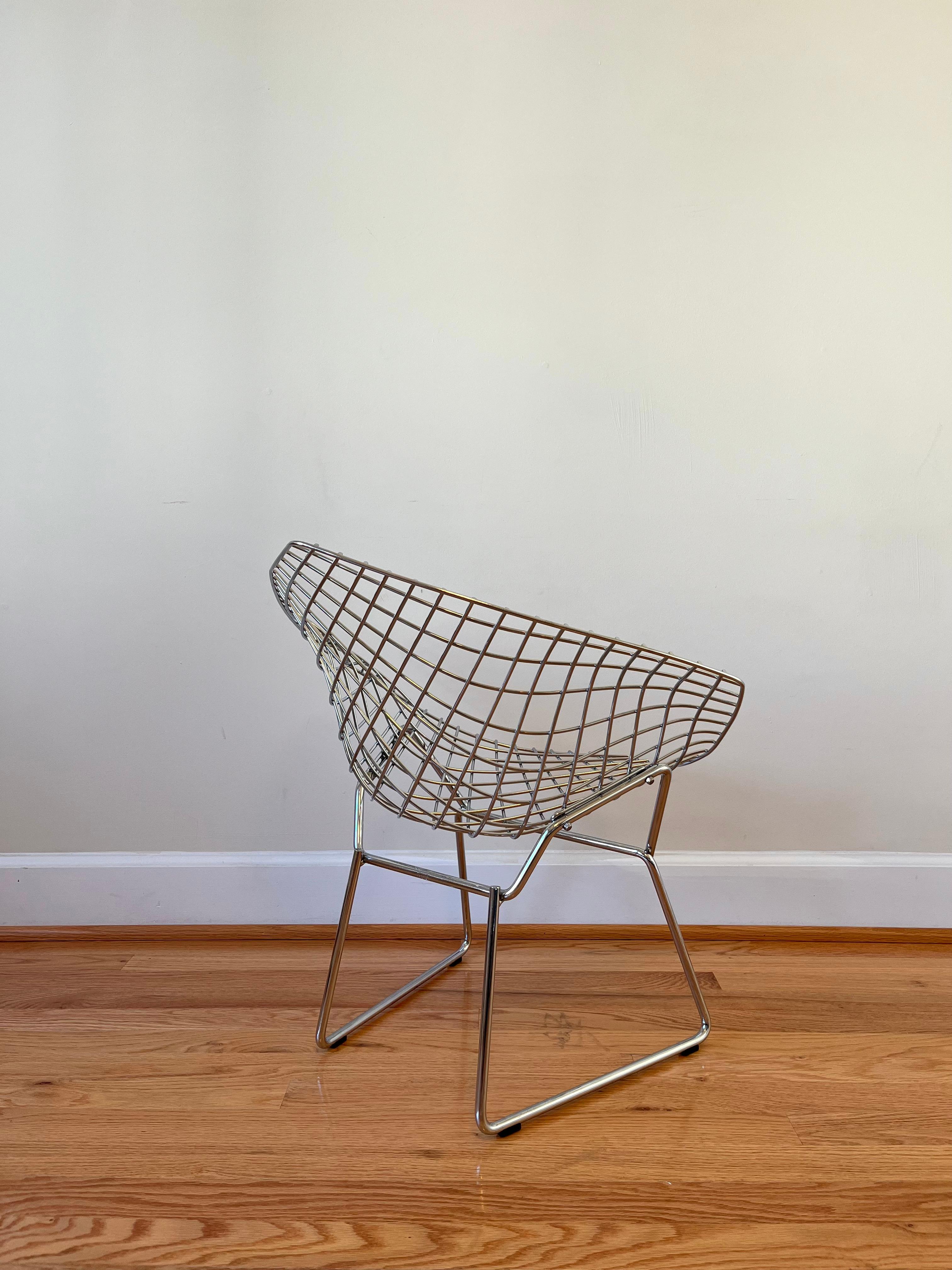Stainless Steel Bertoia Child's Diamond Chair by Harry Bertoia for Knoll