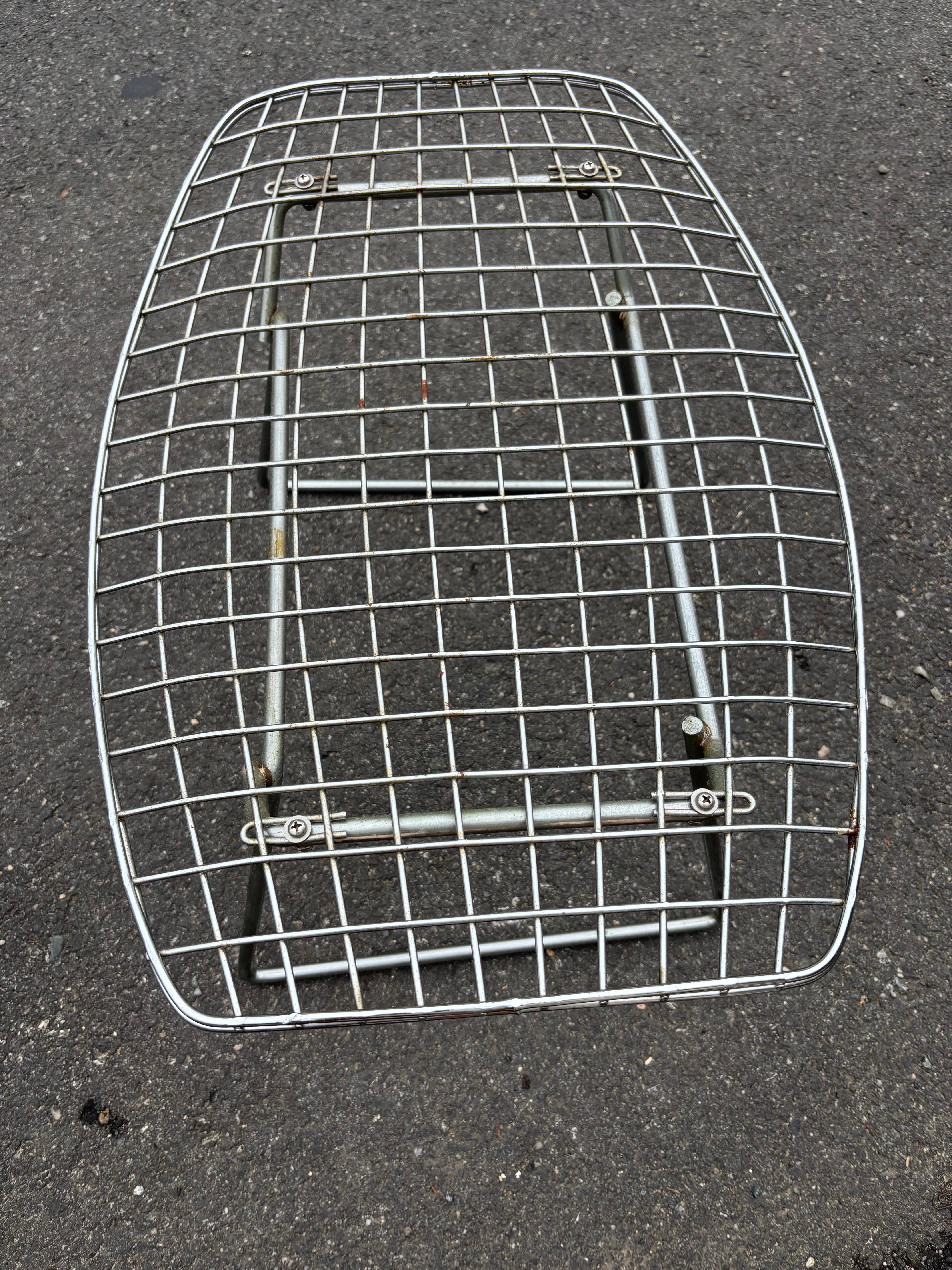 Mid-20th Century Bertoia for Knoll Bird Chair and Ottoman in Chrome For Sale