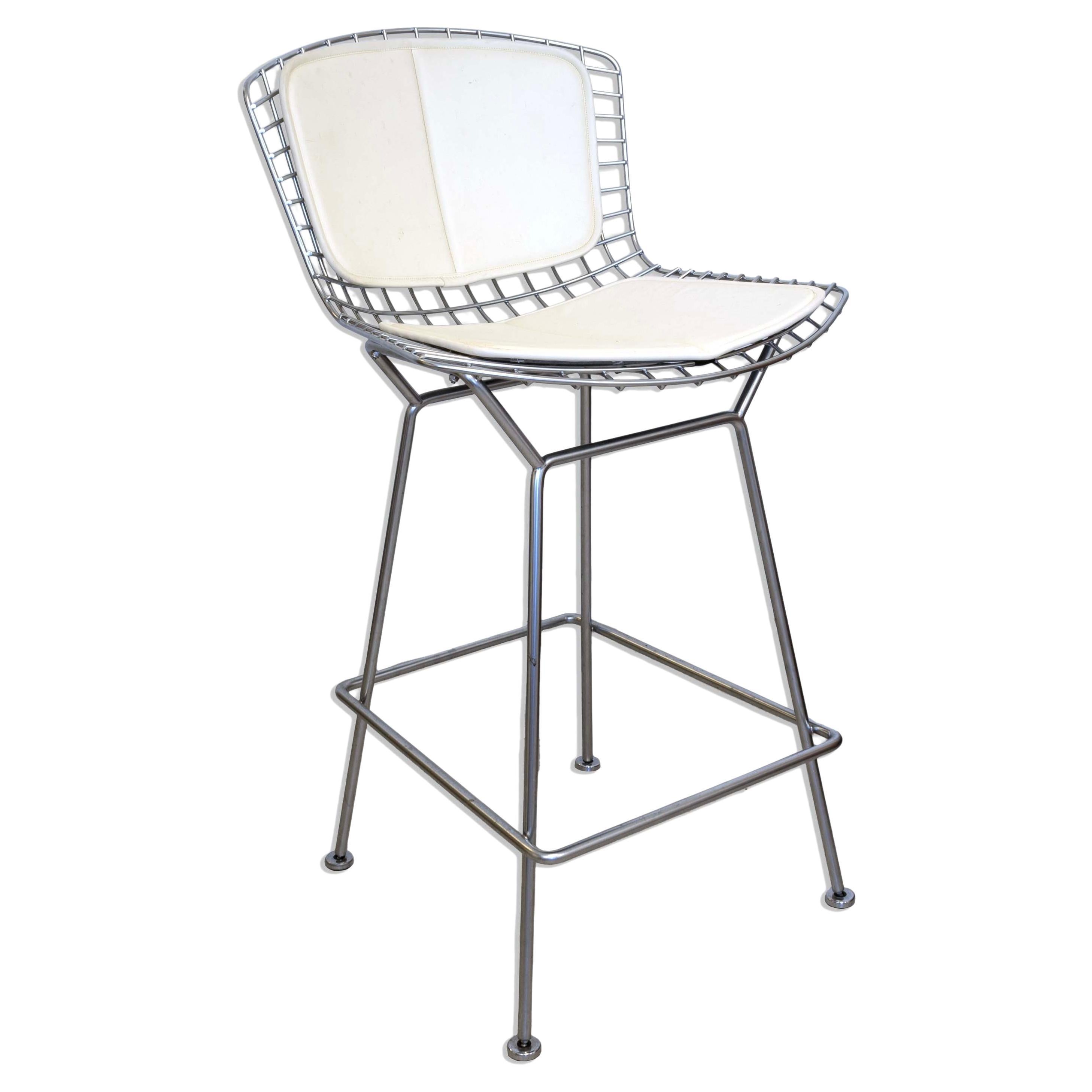 Bertoia for Knoll Diamond Bar Stool with Padding Mid Century Modern