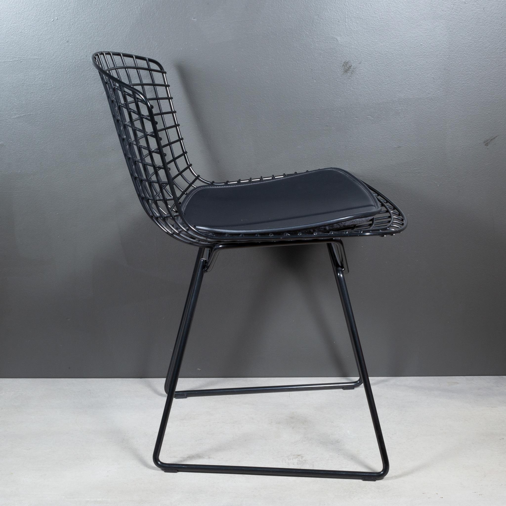 Bertoia Side Chairs with Seat Pads c.2014-Price per chair In Good Condition In San Francisco, CA