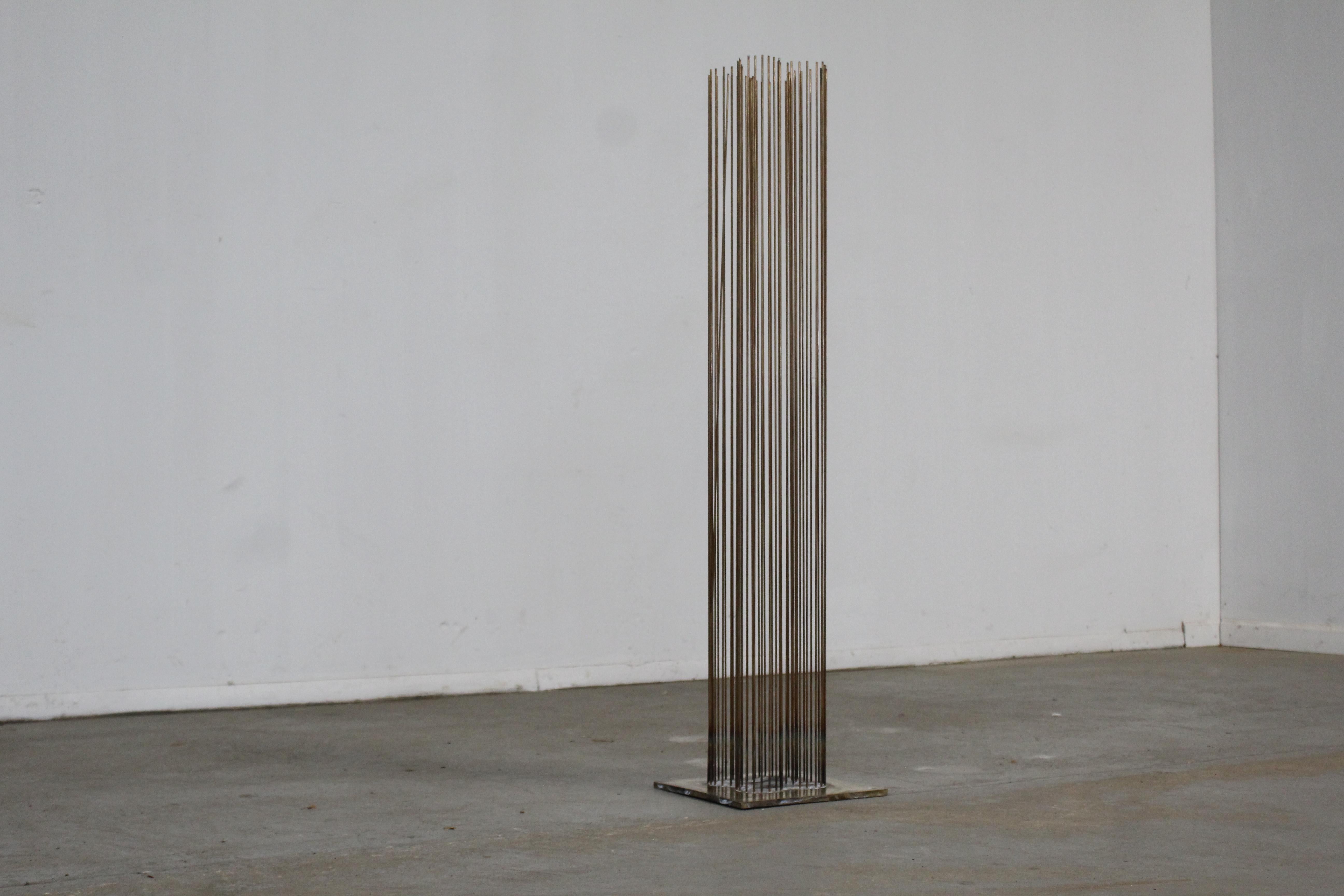 Mid-Century Modern Bertoia Sonambient Sculpture Beryllium Rod en vente