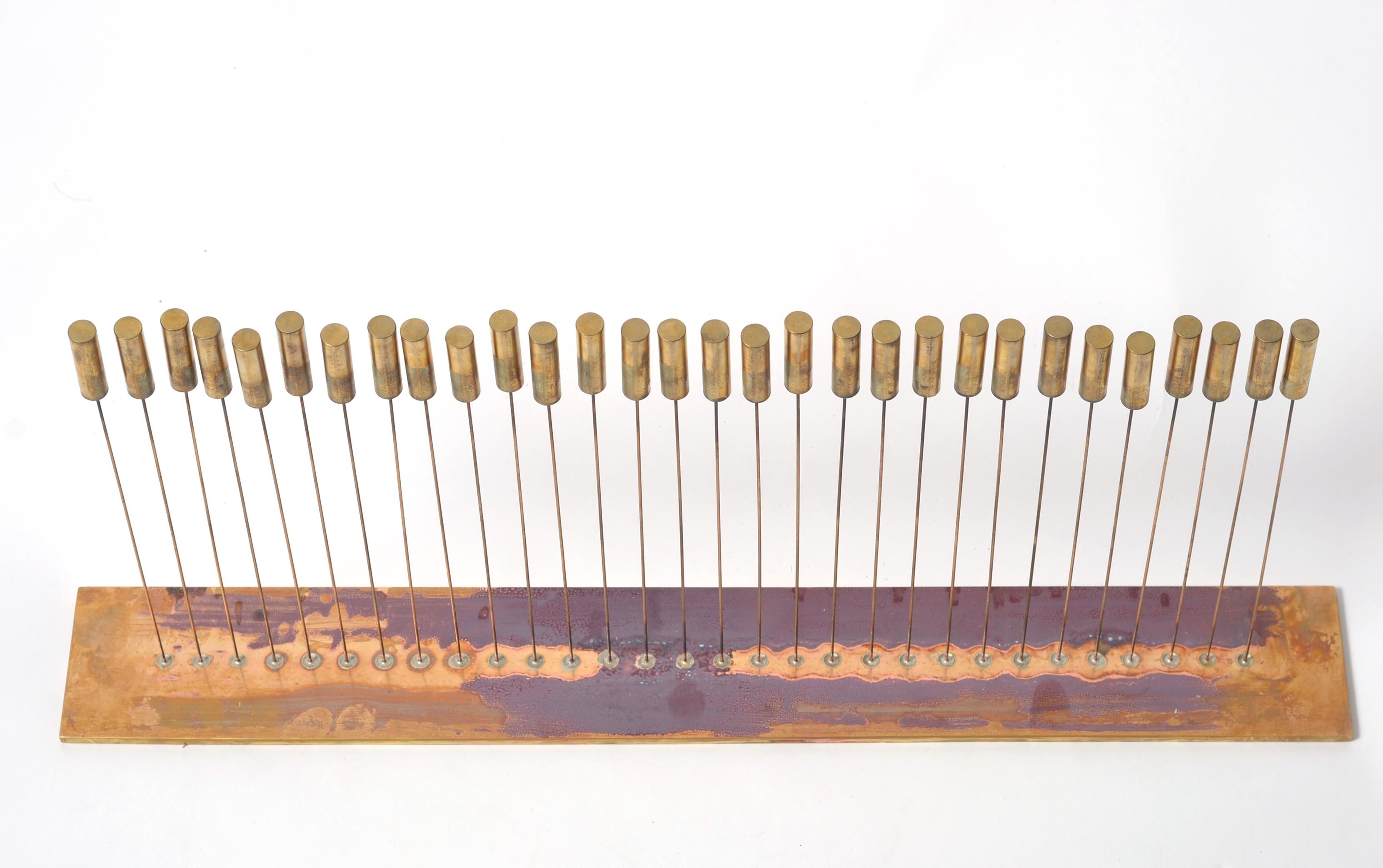 Mid-Century Modern Bertoia Studio 30 Rod Sound Sculpture For Sale