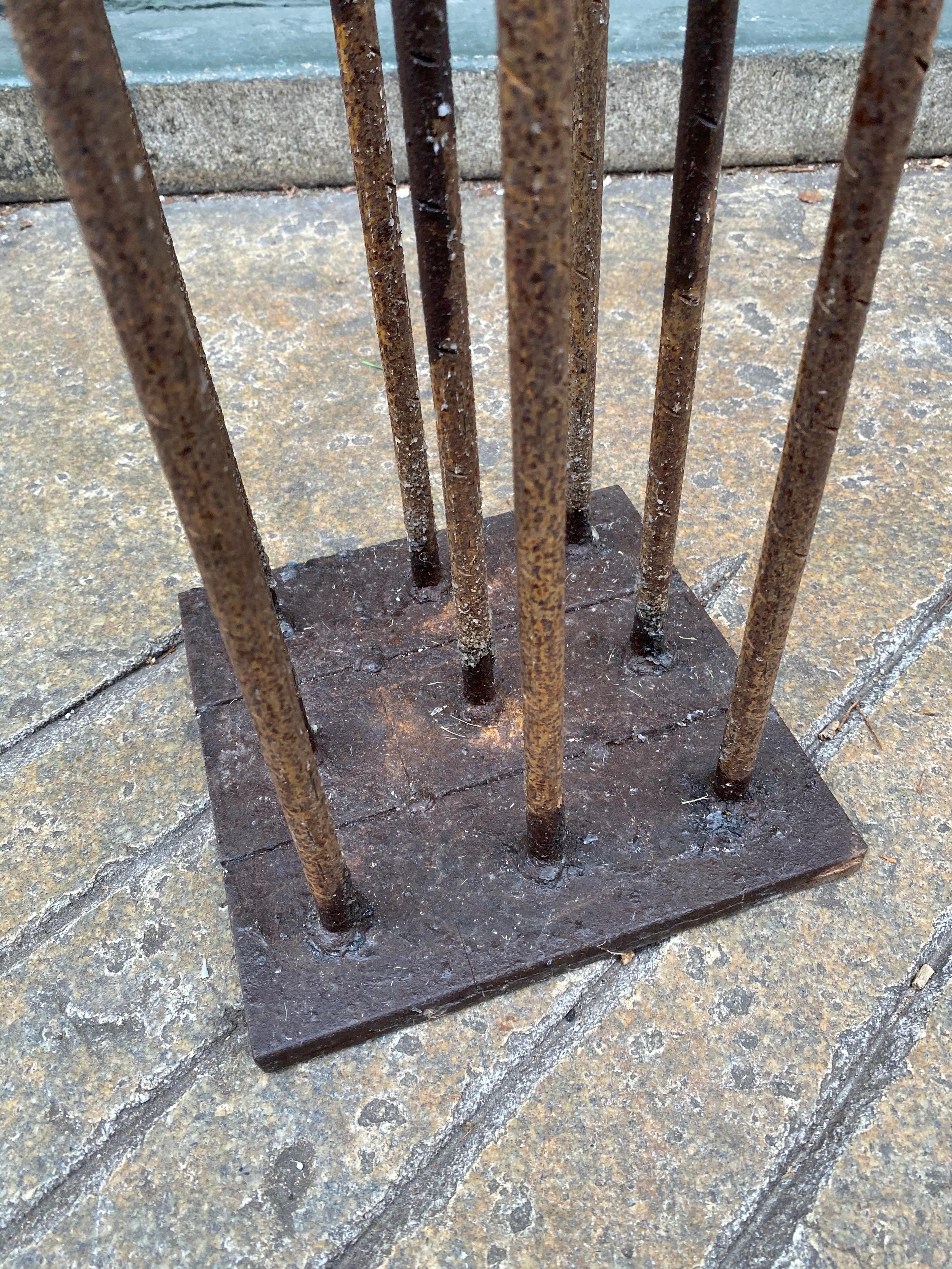 Mid-20th Century Bertoia Style Sculptural Candlestand