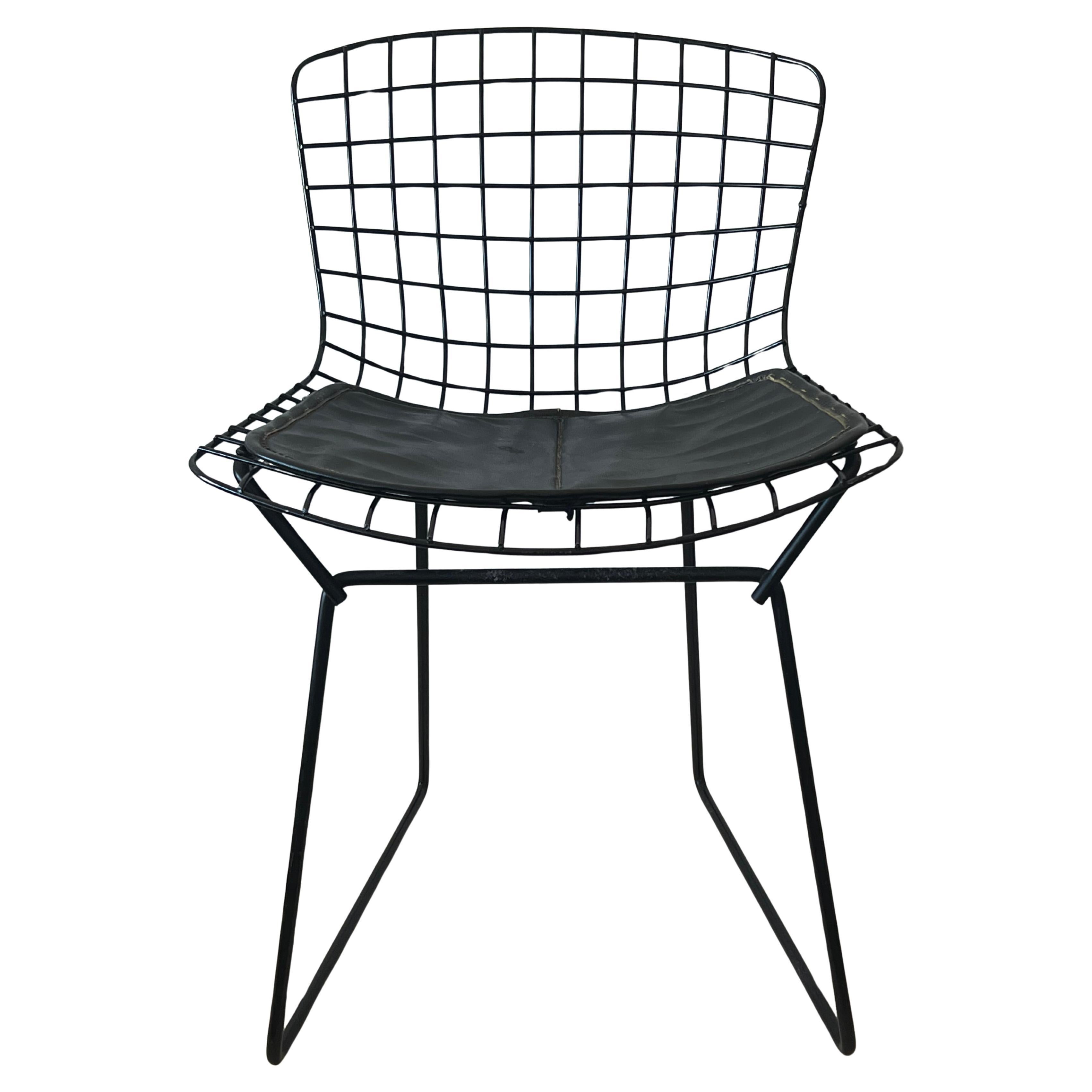 Bertoia Vintage Child's Chair With Original Pad Signed ca' 1960 Knoll