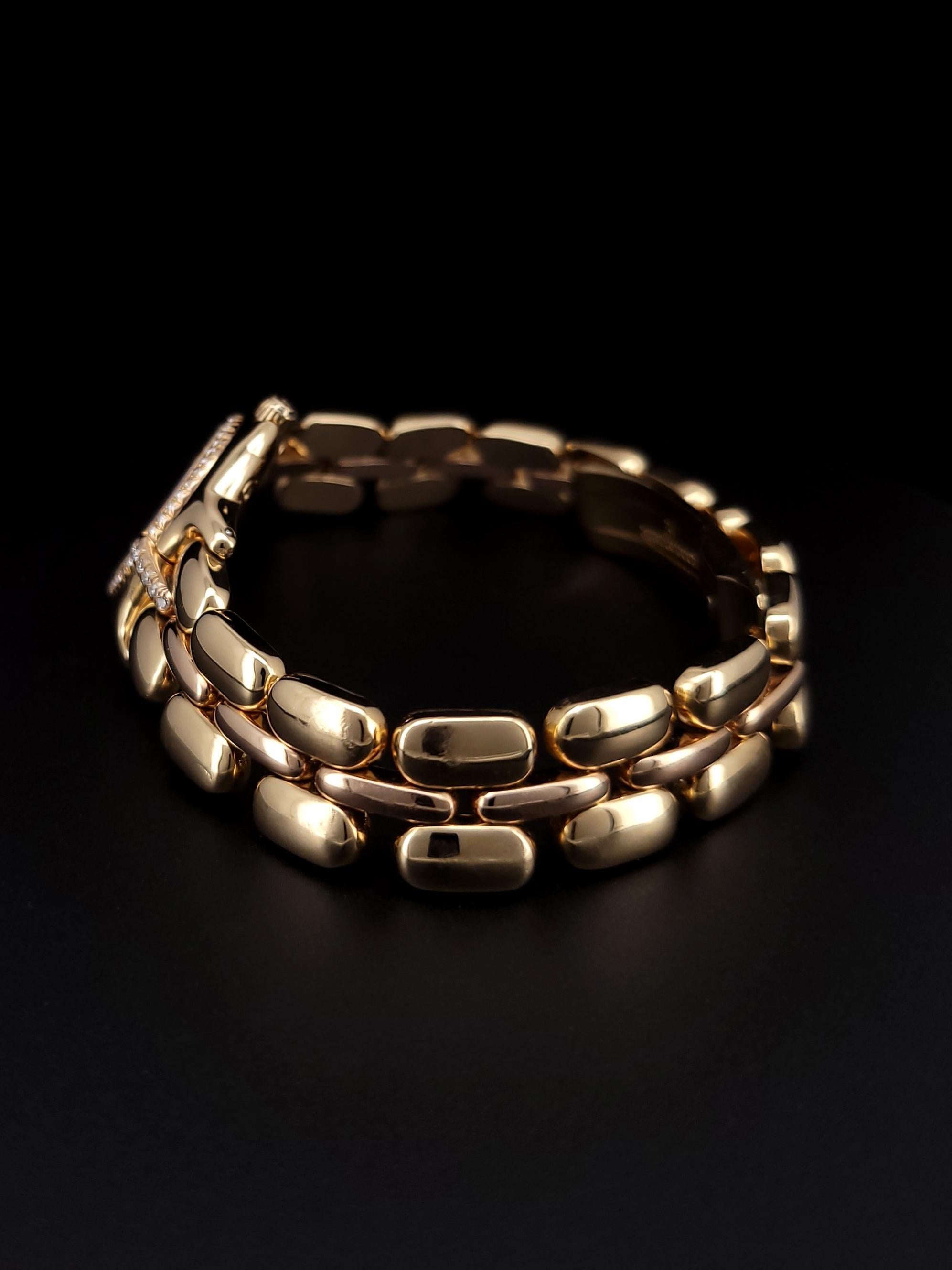 Women's Bertolucci Pulchra 18k Yellow Gold Diamond Ladies Watch For Sale