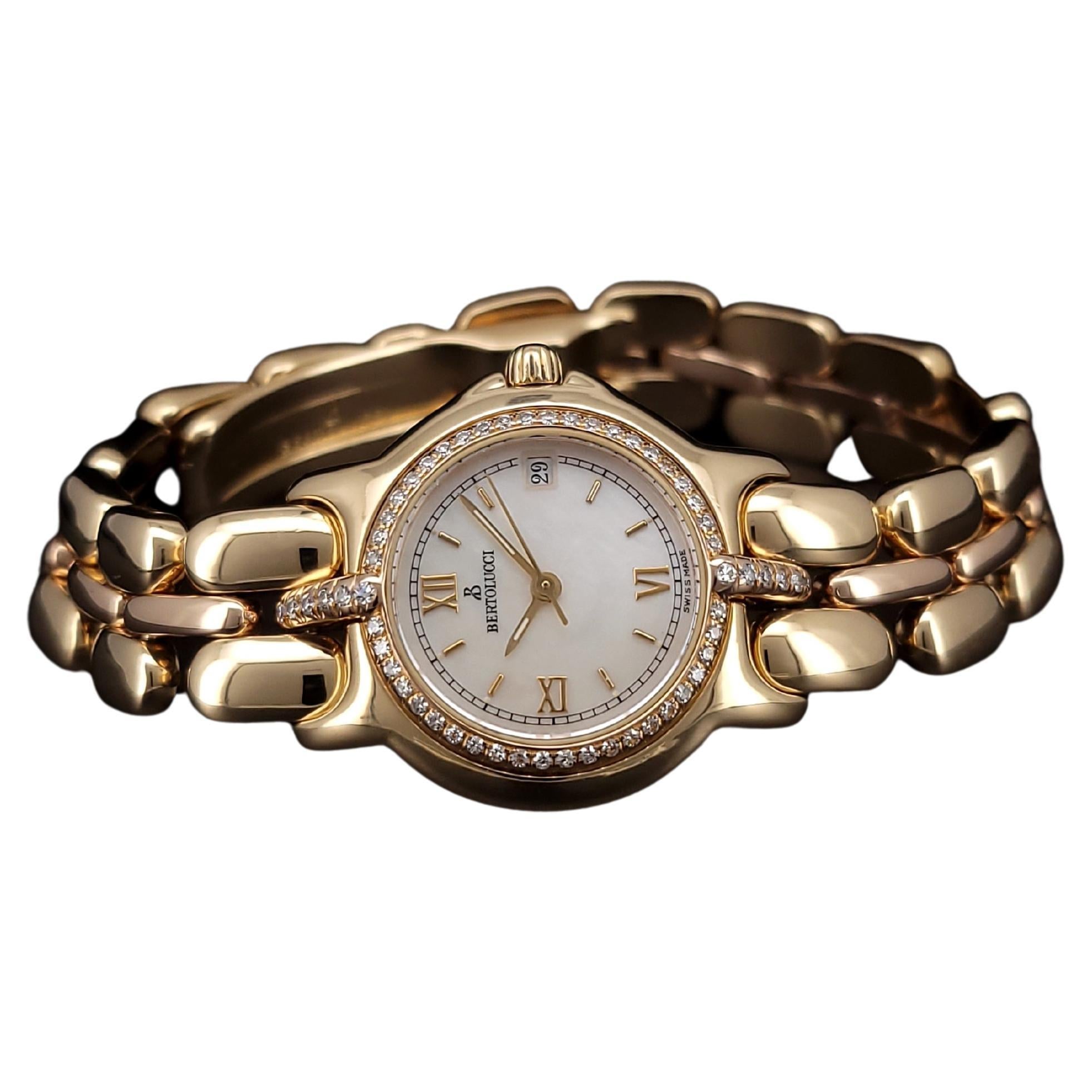 Bertolucci Pulchra 18k Yellow Gold Diamond Ladies Watch