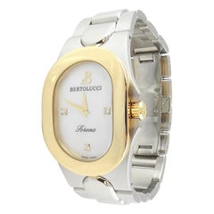 Bertolucci Serena 18K Yellow Gold Stainless Steel Diamond MOP Dial Watch
