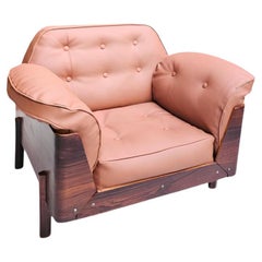 Bertomeu. Poltrona, 1950 circa. Wood, metallo e pelle