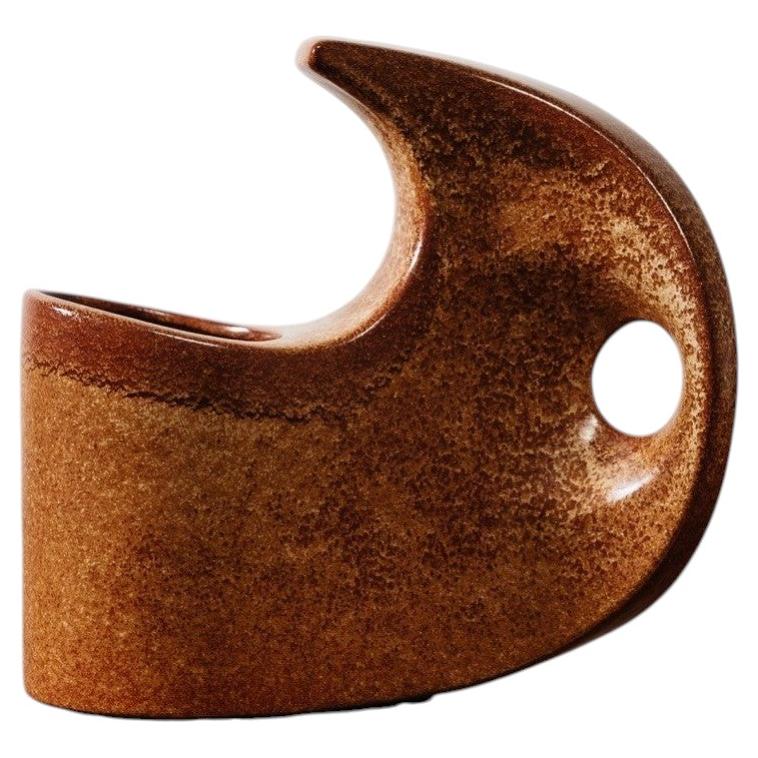 Bertoncello 977 Vase en céramique émaillée Roberto Rigon Design 70s en vente