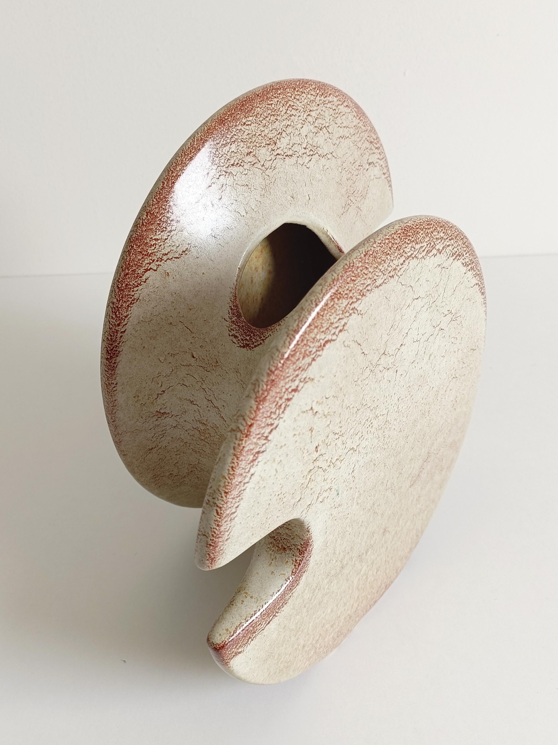 Bertoncello by Roberto Rigon Large Modernist Ceramic Vase or Centerpiece, 1960s For Sale 4