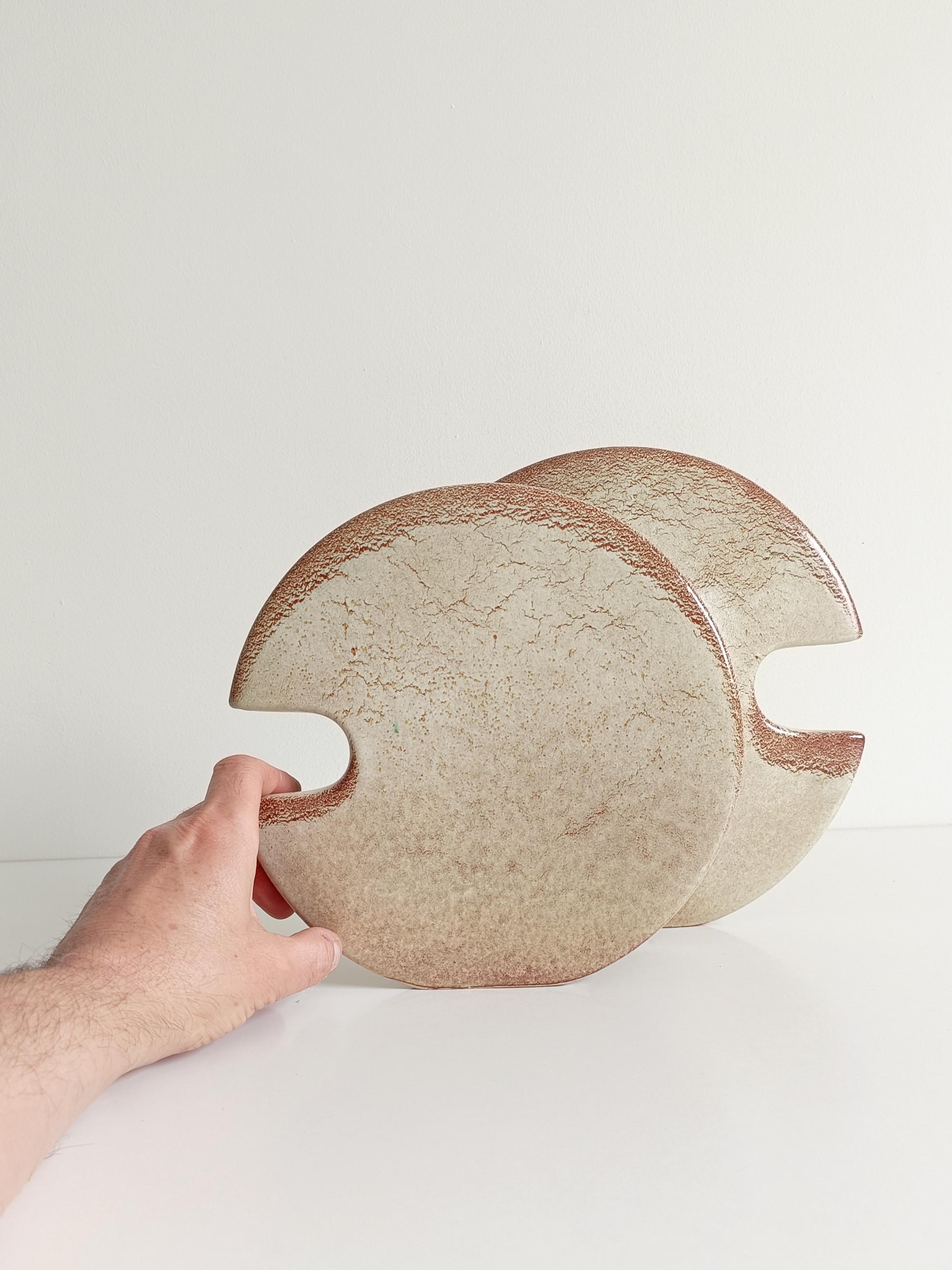 Bertoncello by Roberto Rigon Large Modernist Ceramic Vase or Centerpiece, 1960s For Sale 5
