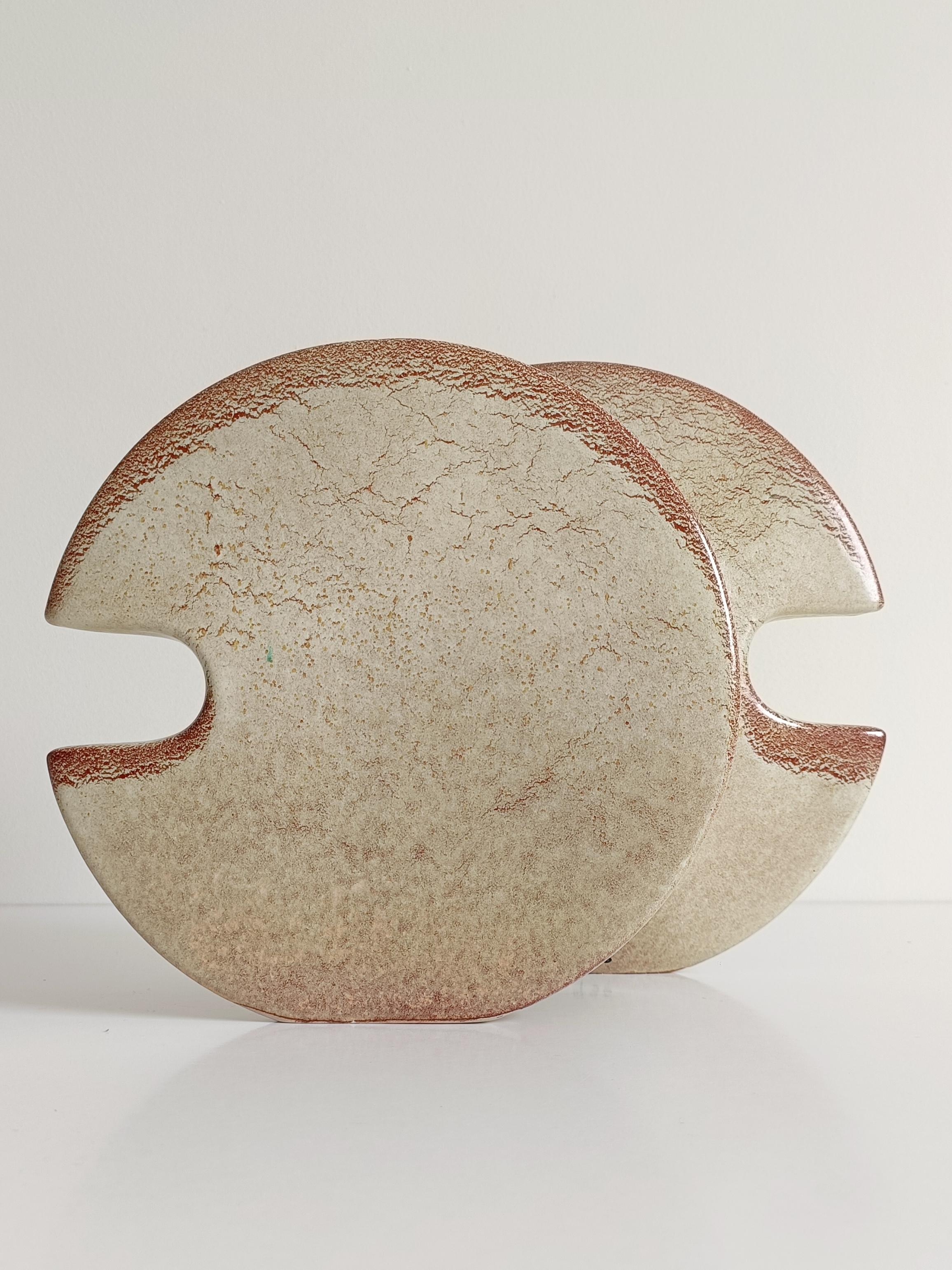 Bertoncello by Roberto Rigon Large Modernist Ceramic Vase or Centerpiece, 1960s For Sale 7