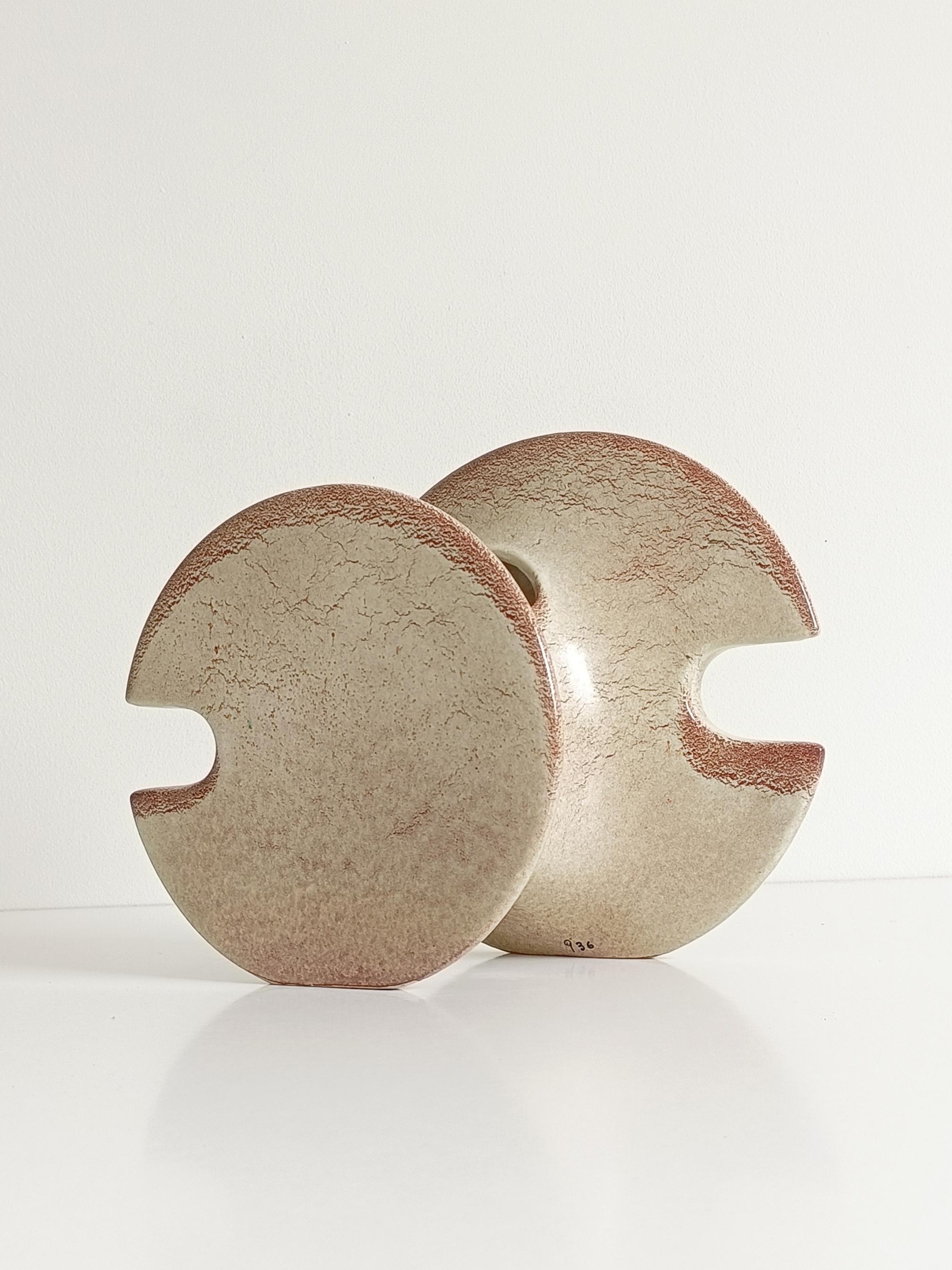 Bertoncello by Roberto Rigon Large Modernist Ceramic Vase or Centerpiece, 1960s For Sale 8
