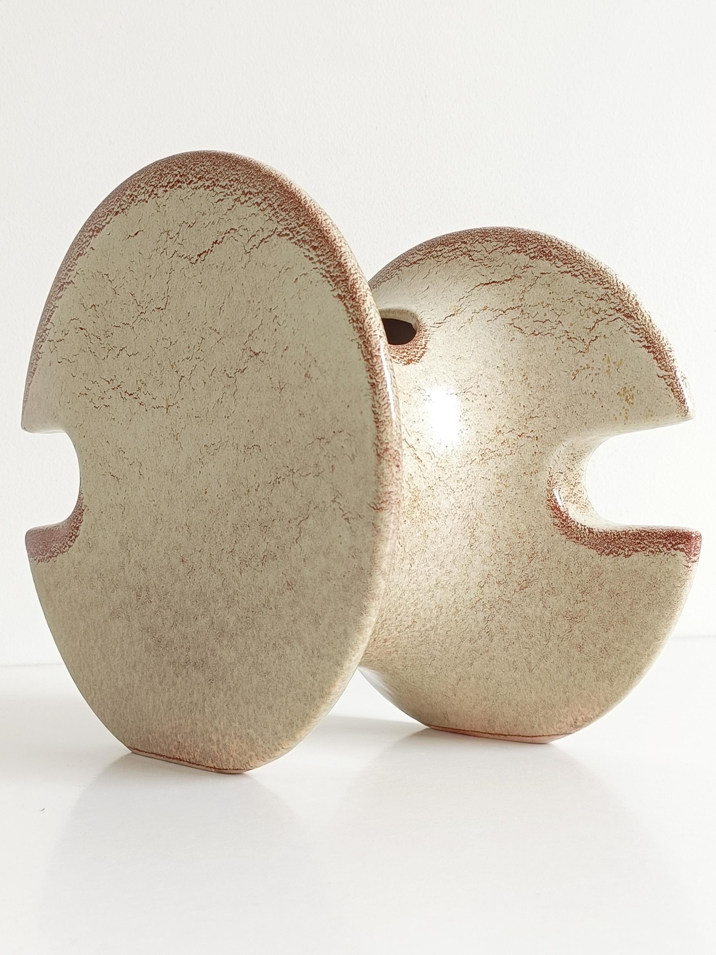 Bertoncello by Roberto Rigon Large Modernist Ceramic Vase or Centerpiece, 1960s For Sale 11