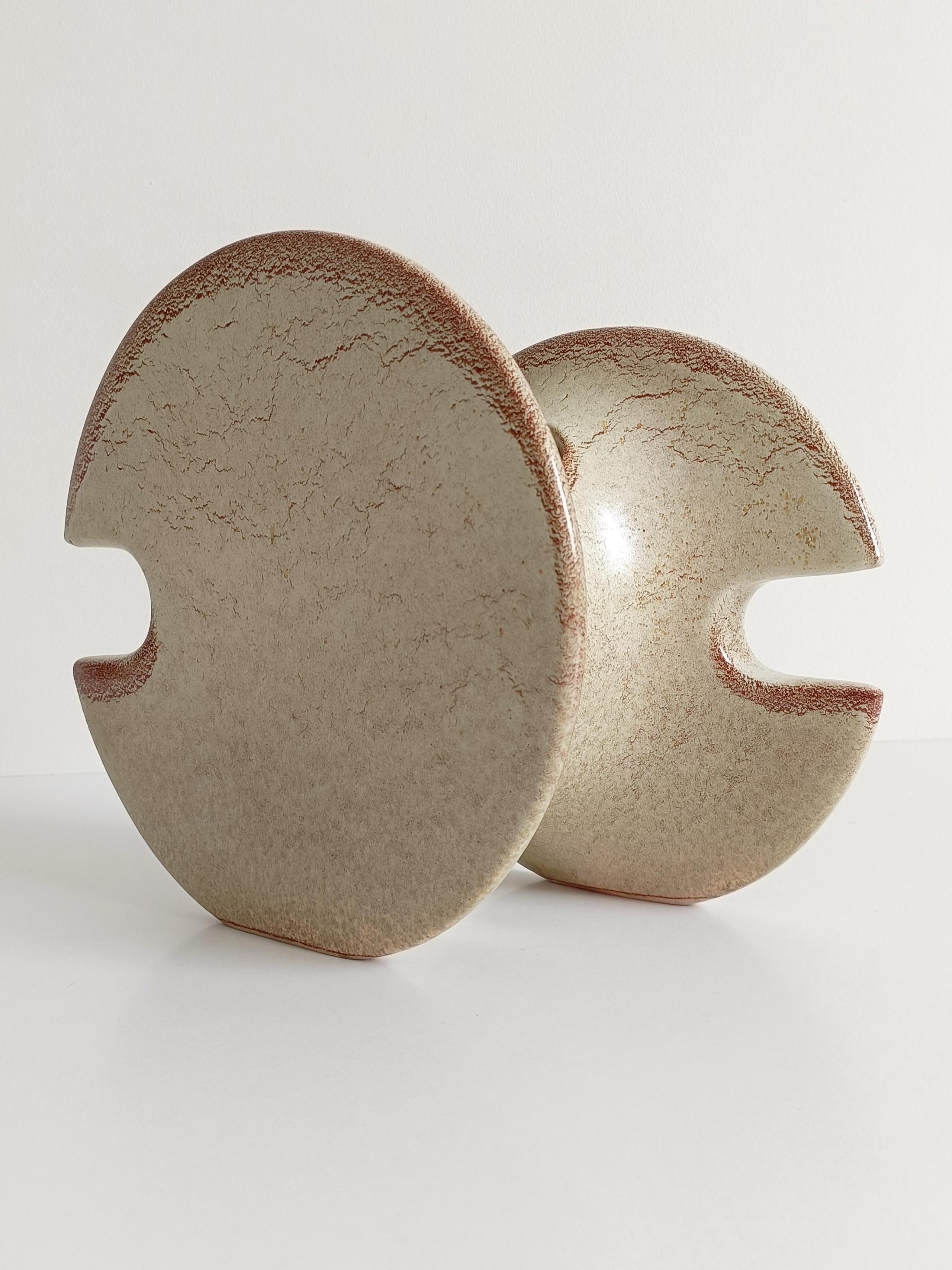 Bertoncello by Roberto Rigon Large Modernist Ceramic Vase or Centerpiece, 1960s For Sale 1