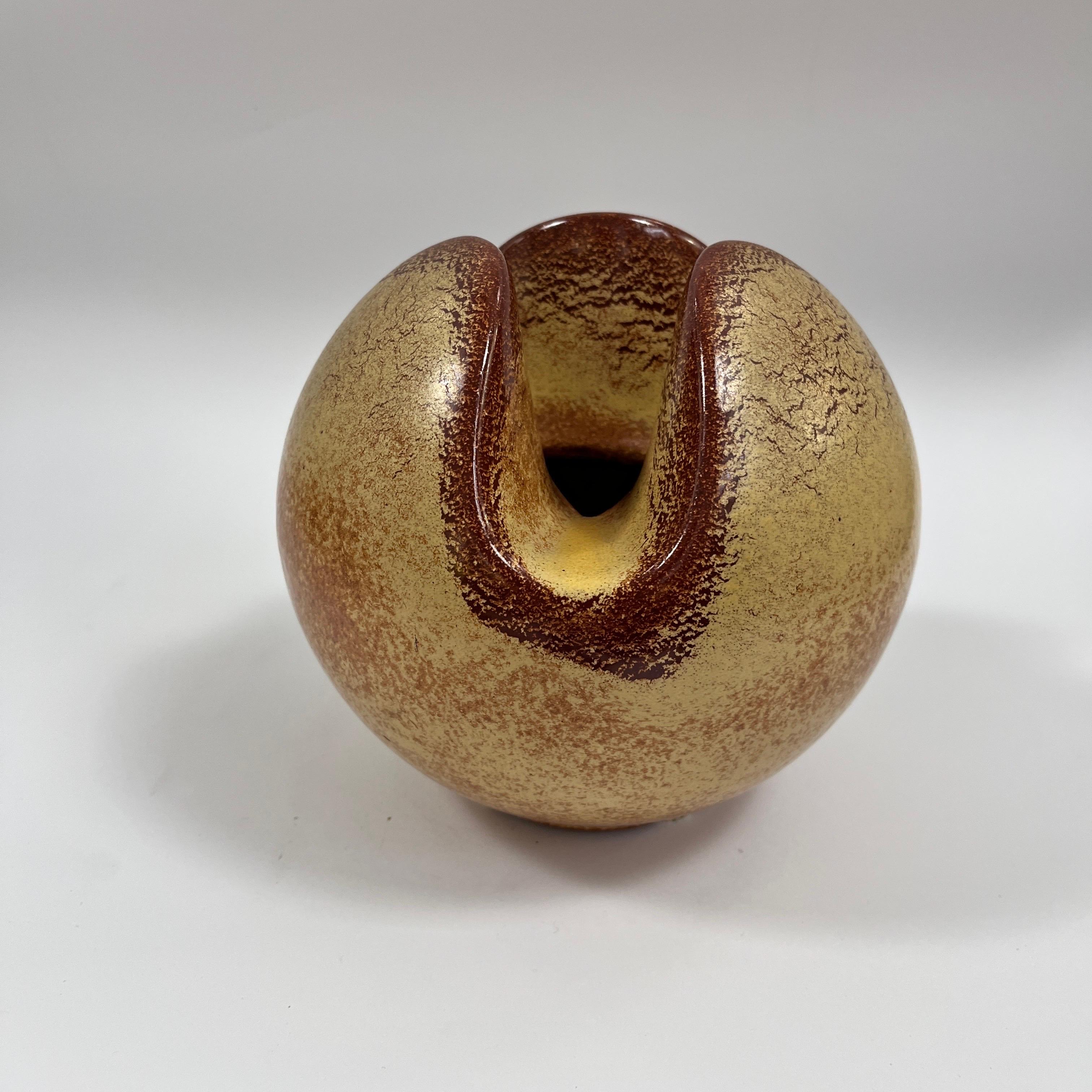 Mid-Century moderno Vaso in ceramica Bertoncello / disegnato da Roberto Rigon / Italia anni '70 in vendita