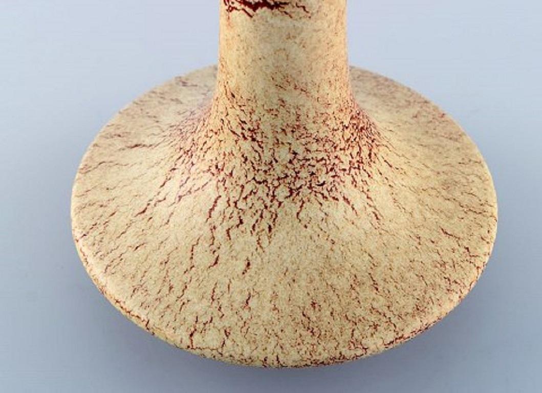Mid-Century Modern Bertoncello Ceramiche D'arte, Vase in Glazed Ceramics, Italy, 1960s-1970s For Sale