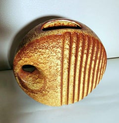 Bertoncello Ceramiche Italia Vintage Vase in Colored and Glazed Clay