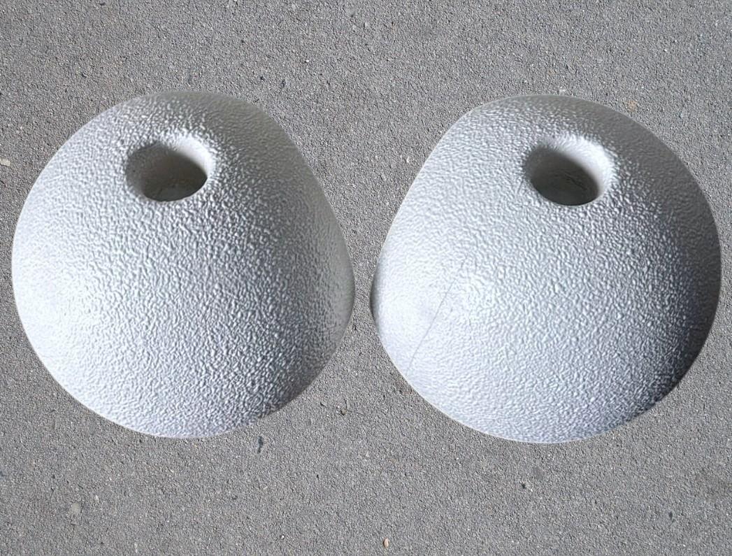 Bertoncello  Pair Of White Glazed Ceramic Candlesticks Design By Roberto Rigon For Sale 4