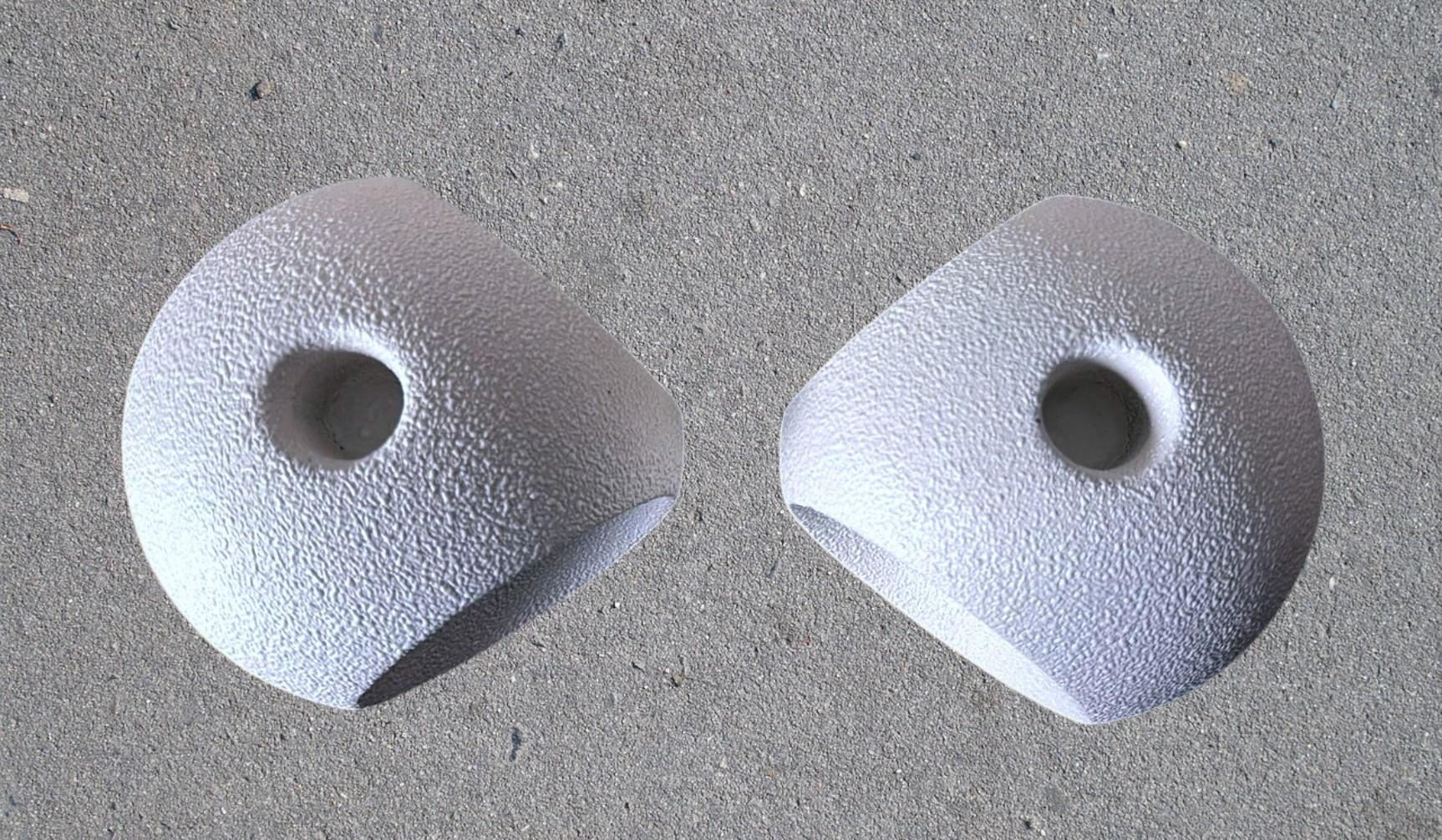 Bertoncello  Pair Of White Glazed Ceramic Candlesticks Design By Roberto Rigon For Sale 5
