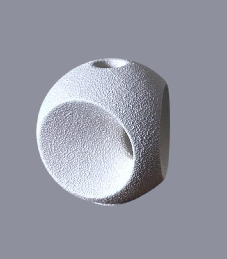 Bertoncello  Pair Of White Glazed Ceramic Candlesticks Design By Roberto Rigon For Sale 6